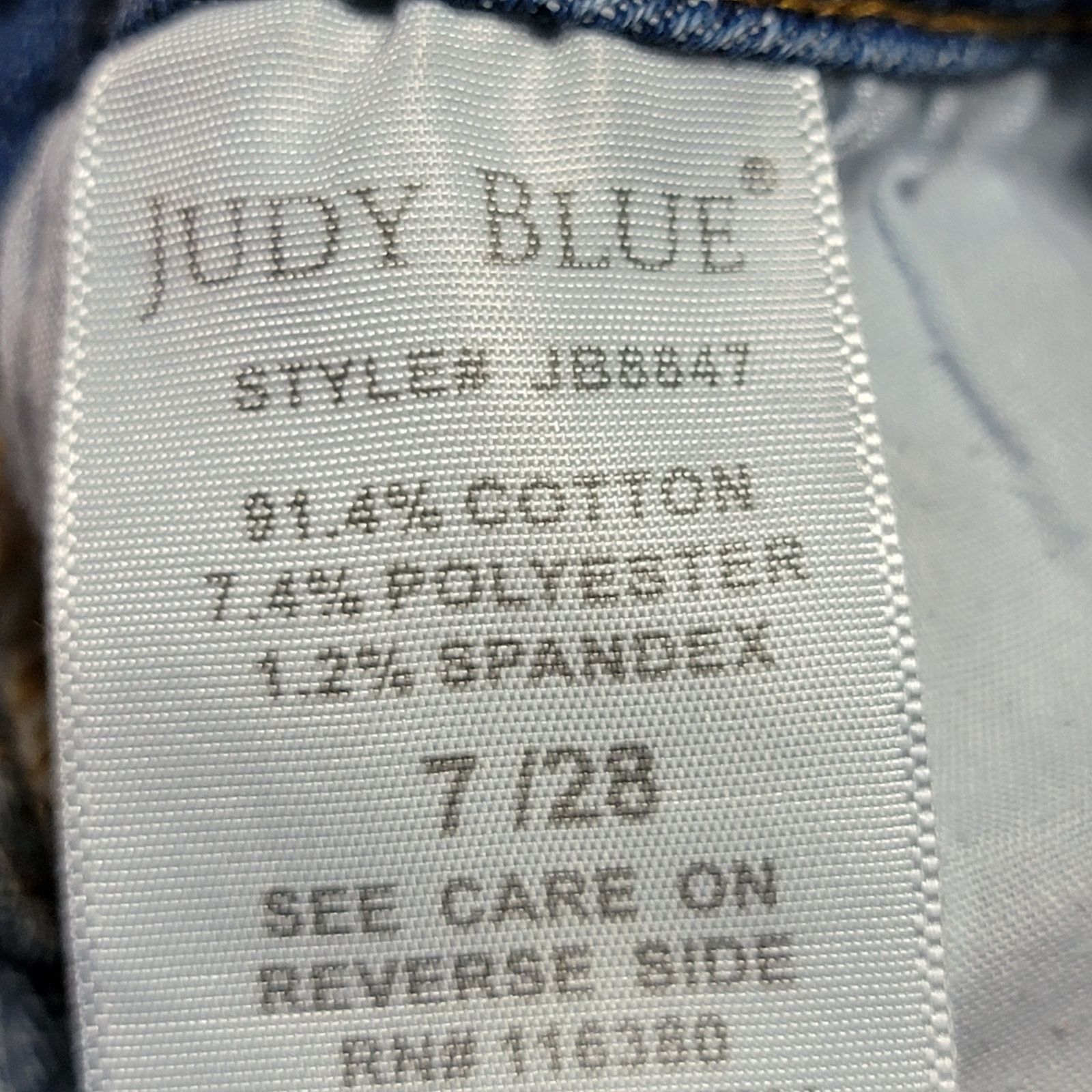 Judy Blue Judy Blue Skinny Fit Straight Denim Jeans - Size 7/28 Size 26" / US 2 / IT 38 - 7 Thumbnail