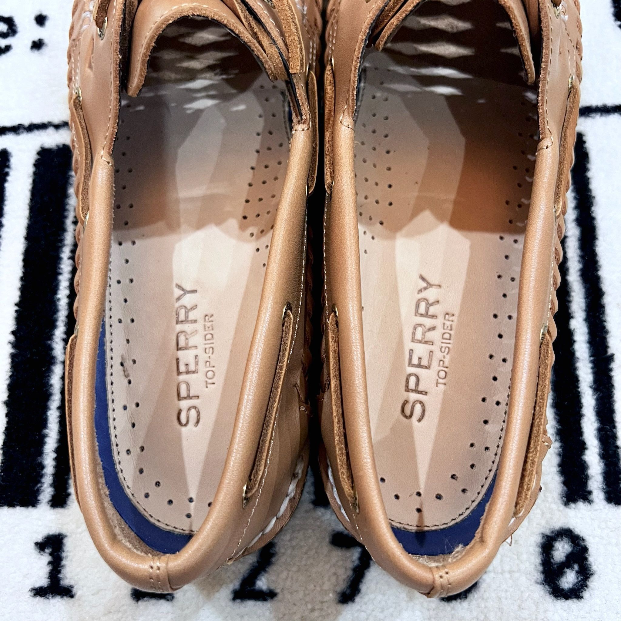 Sperry Sperry Authentic Original™ 2 Eye Woven Boat Shoe Flat Heel Size US 11 / IT 41 - 8 Thumbnail