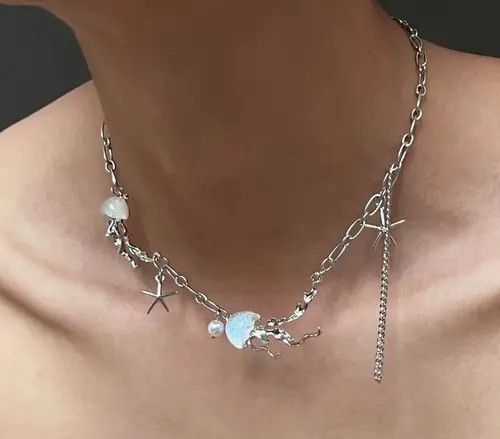 Japanese Brand Retro punk necklace Size ONE SIZE - 8 Thumbnail