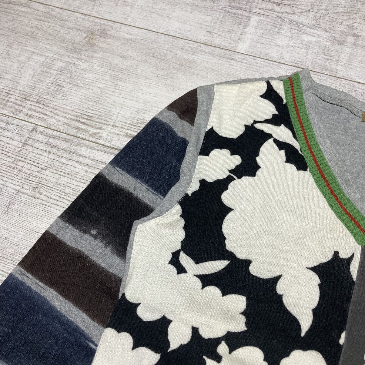 John Galliano Galliano Patchwork Jumper Sweater “Trou blem aker” Size US S / EU 44-46 / 1 - 11 Thumbnail