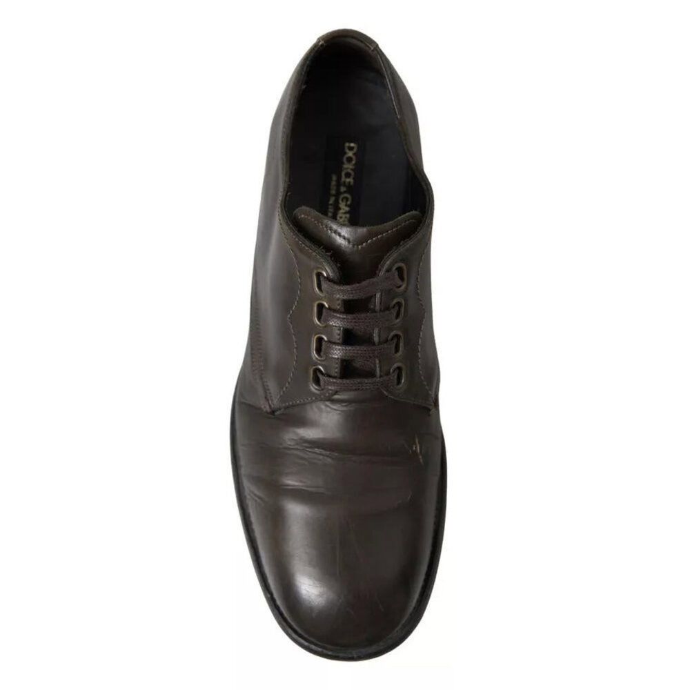 Dolce & Gabbana Dolce & Gabbana Green Leather Mens Formal Dress Shoes Size US 6 / EU 39 - 5 Thumbnail