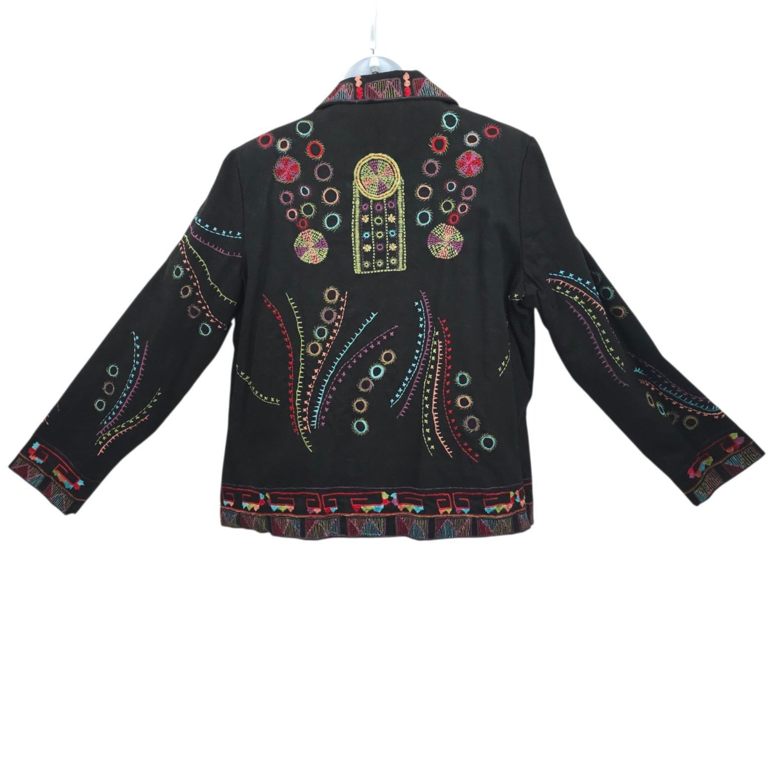 Other Yak Magik Embroidered Jacket XL Art to Wear Boho Cotton Size XL / US 12-14 / IT 48-50 - 2 Thumbnail