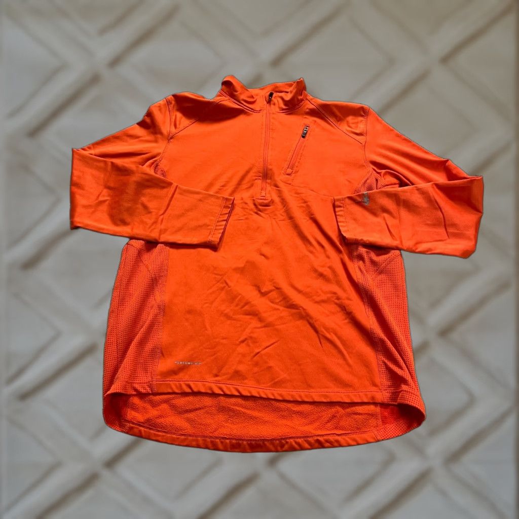 Pro Player Pro Player Perform Dri Jacket Mens M Orange 1/4 Zip Breathable Outdoor Activewear Shirt (Note: adjust to one-word category) Size US M / EU 48-50 / 2 - 1 Thumbnail