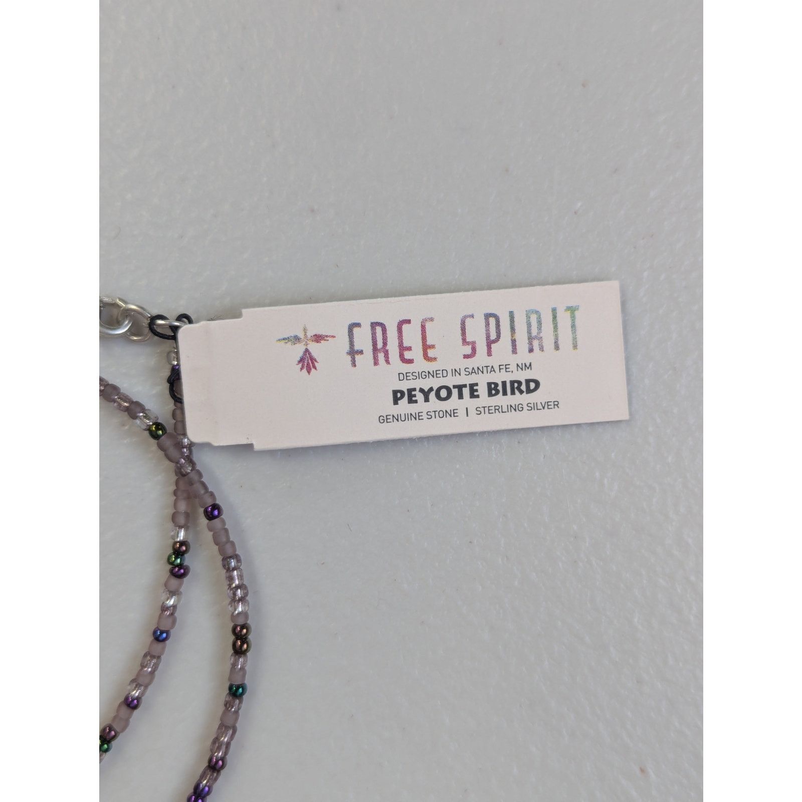 Peyote Bird Peyote Bird Beaded Charm Necklace Sterling Silver Pendant Size ONE SIZE - 3 Thumbnail