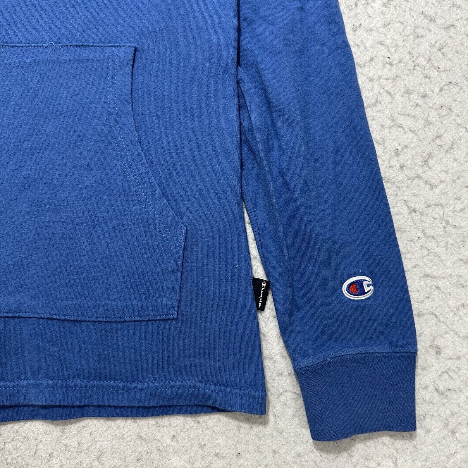 Champion Champion Small Hoodie Blue Drawstring Sweatshirt White Logo Size S / US 4 / IT 40 - 6 Thumbnail
