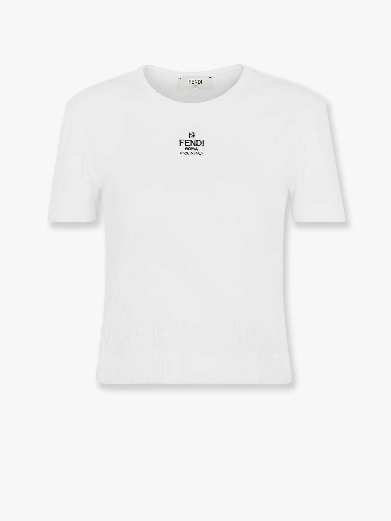Ribbed Cotton T-Shirt