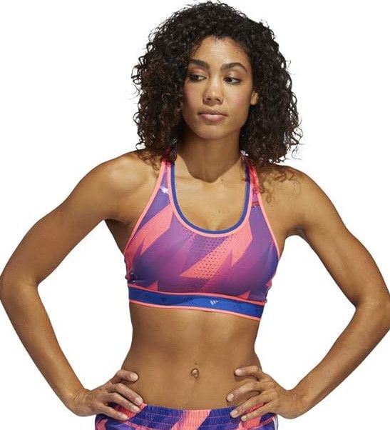 Adidas adidas Women's Dont Rest Alphaskin Q1 Print Bra FT3127 XS Size XS / US 0-2 / IT 36-38 - 1 Thumbnail