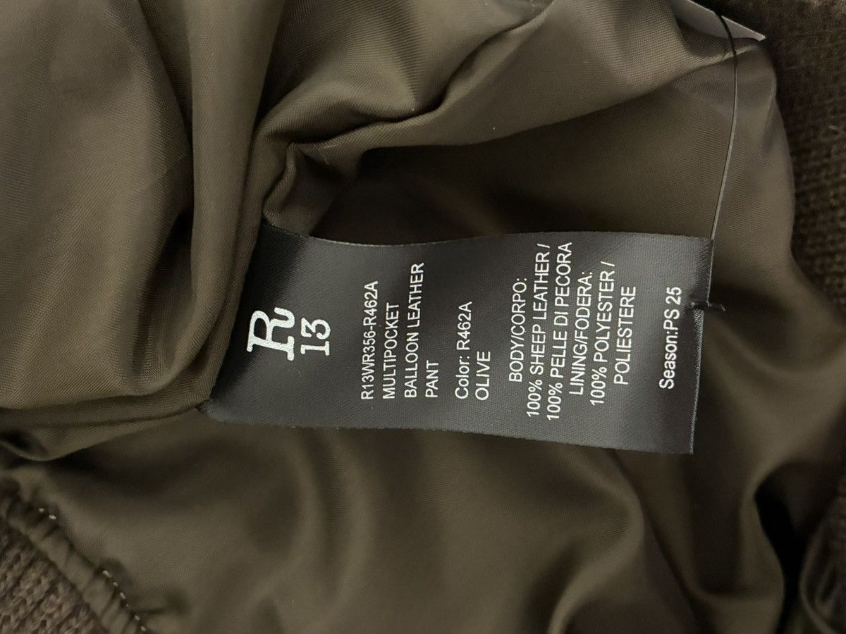 R13 Multipocket Leather Balloon Pants Medium Size 30" / US 8 / IT 44 - 10 Thumbnail