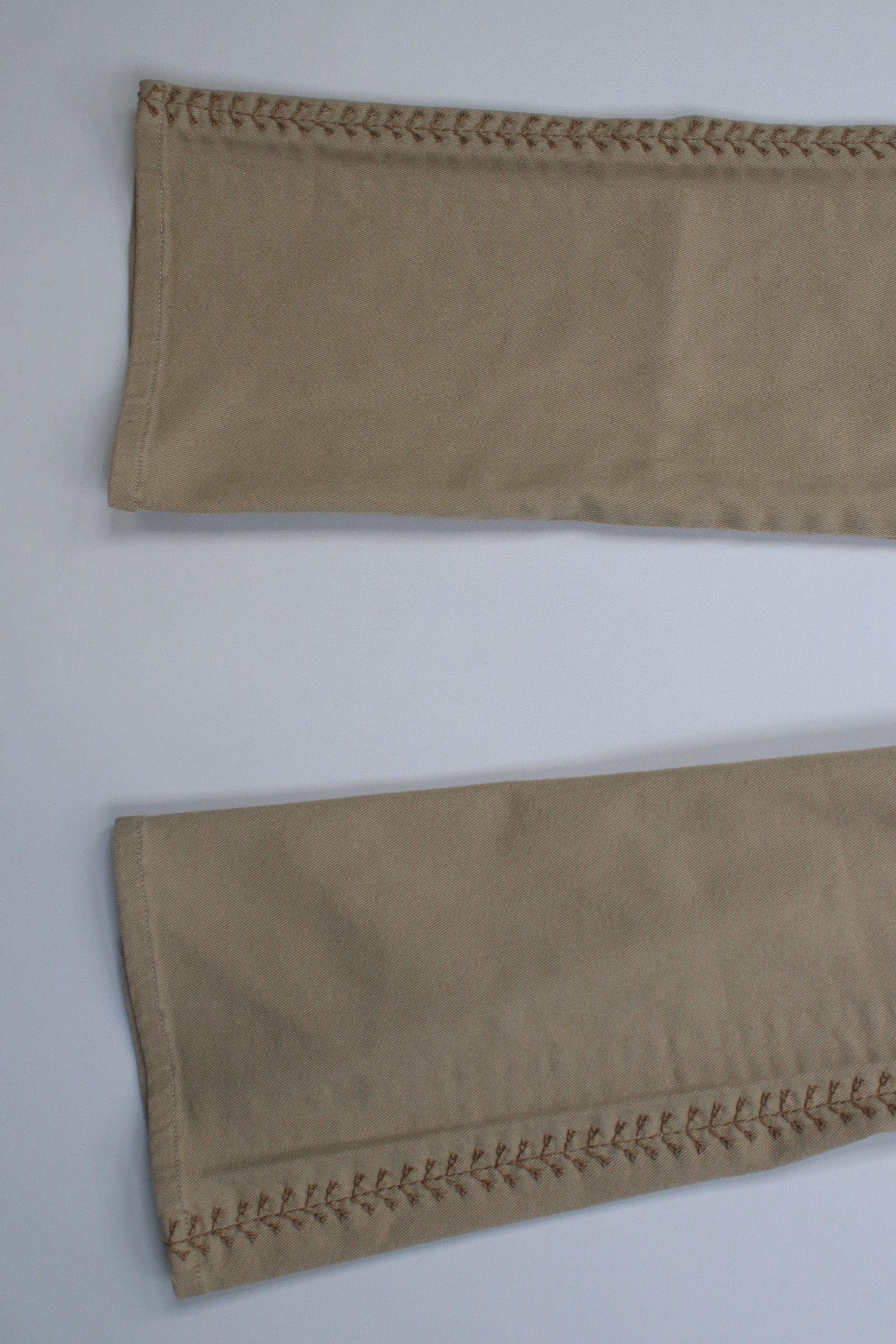 Polo Ralph Lauren Vintage 90s Ralph Lauren Embroidered Flared Wide Leg Jeans Size 30" / US 8 / IT 44 - 4 Thumbnail