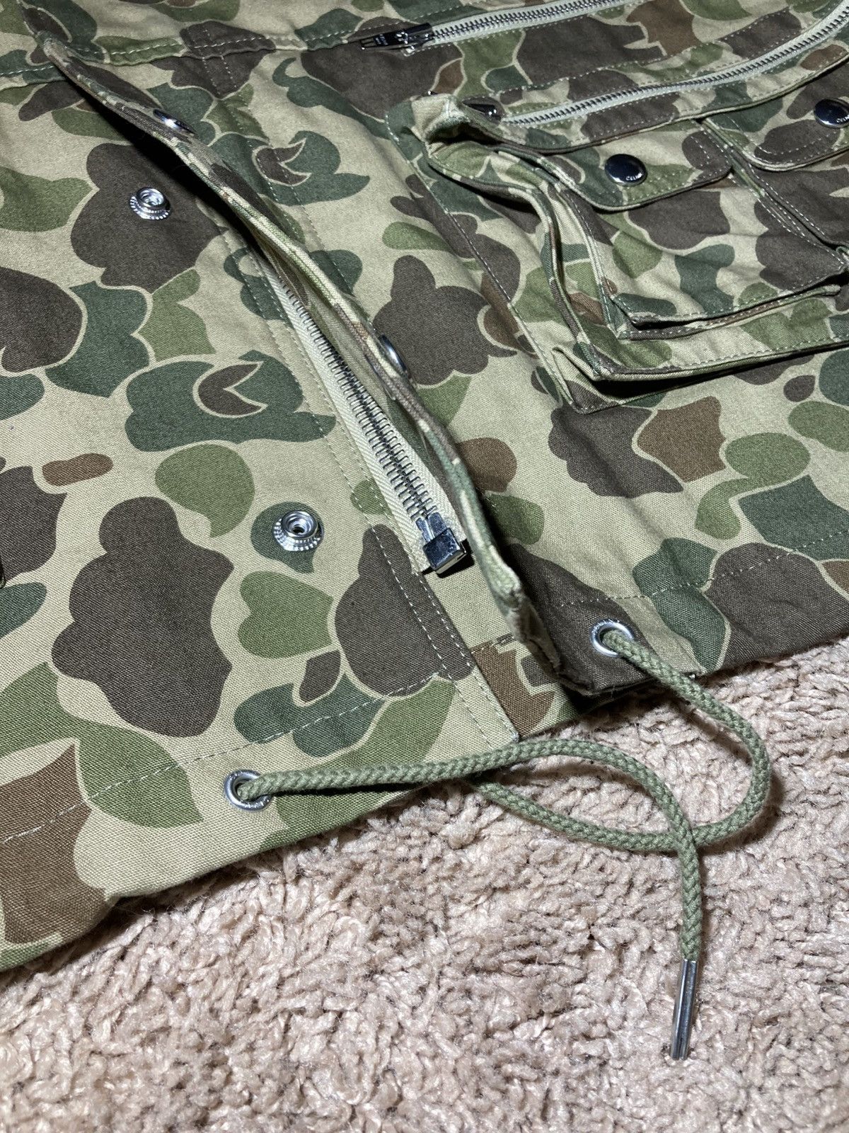 Celine New SS22 Celine Duck Camo Military Cargo Jacket Cut Off Vest Size US XL / EU 56 / 4 - 9 Thumbnail
