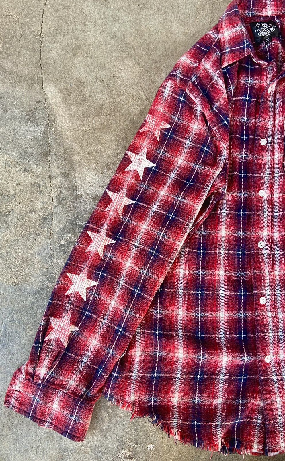 Japanese Brand Japanese distressed flannel shirt punk inspired Size US S / EU 44-46 / 1 - 7 Thumbnail