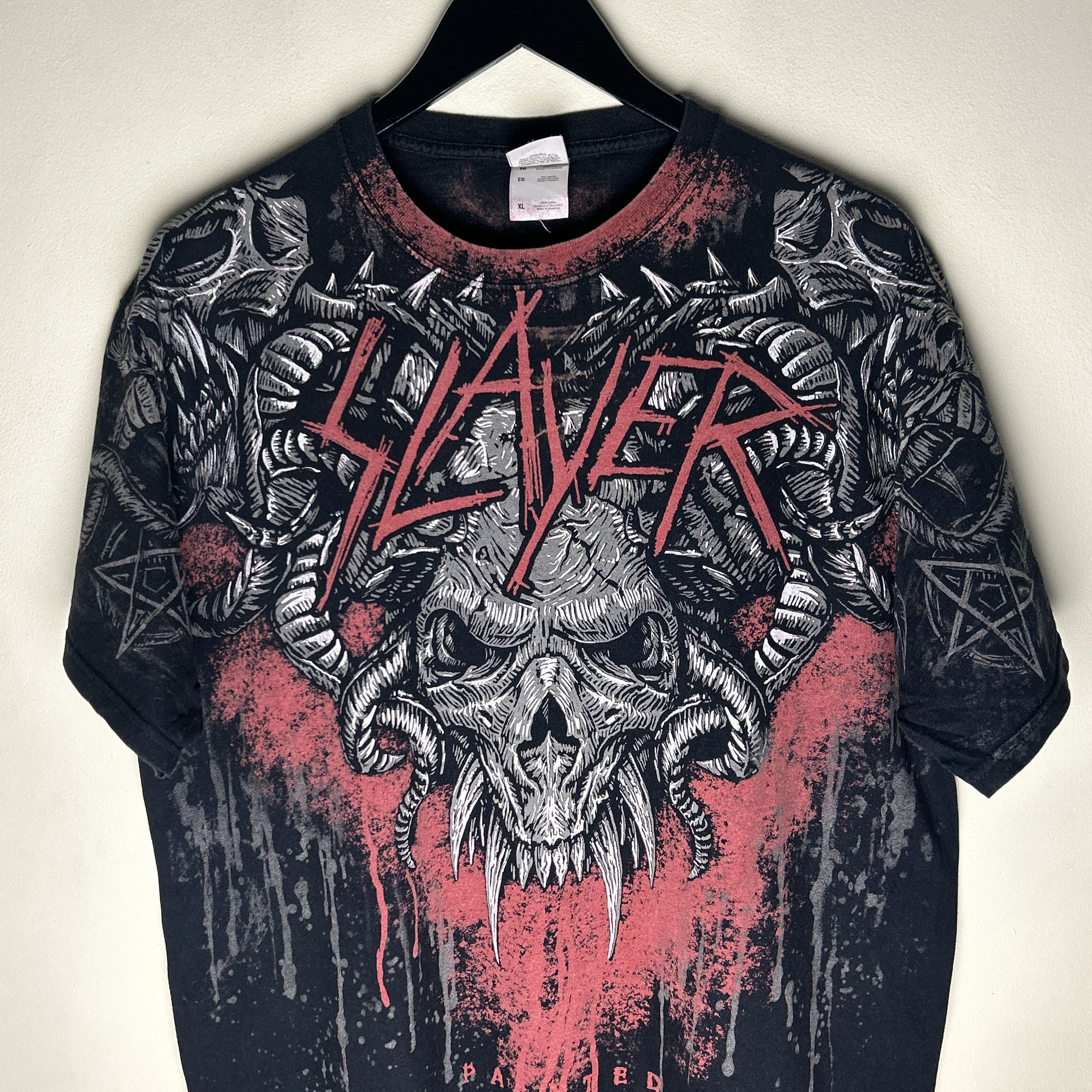 Band Tees Vintage Slayer World Painted Blood 2009 Band T-shirt Size US XL / EU 56 / 4 - 3 Thumbnail