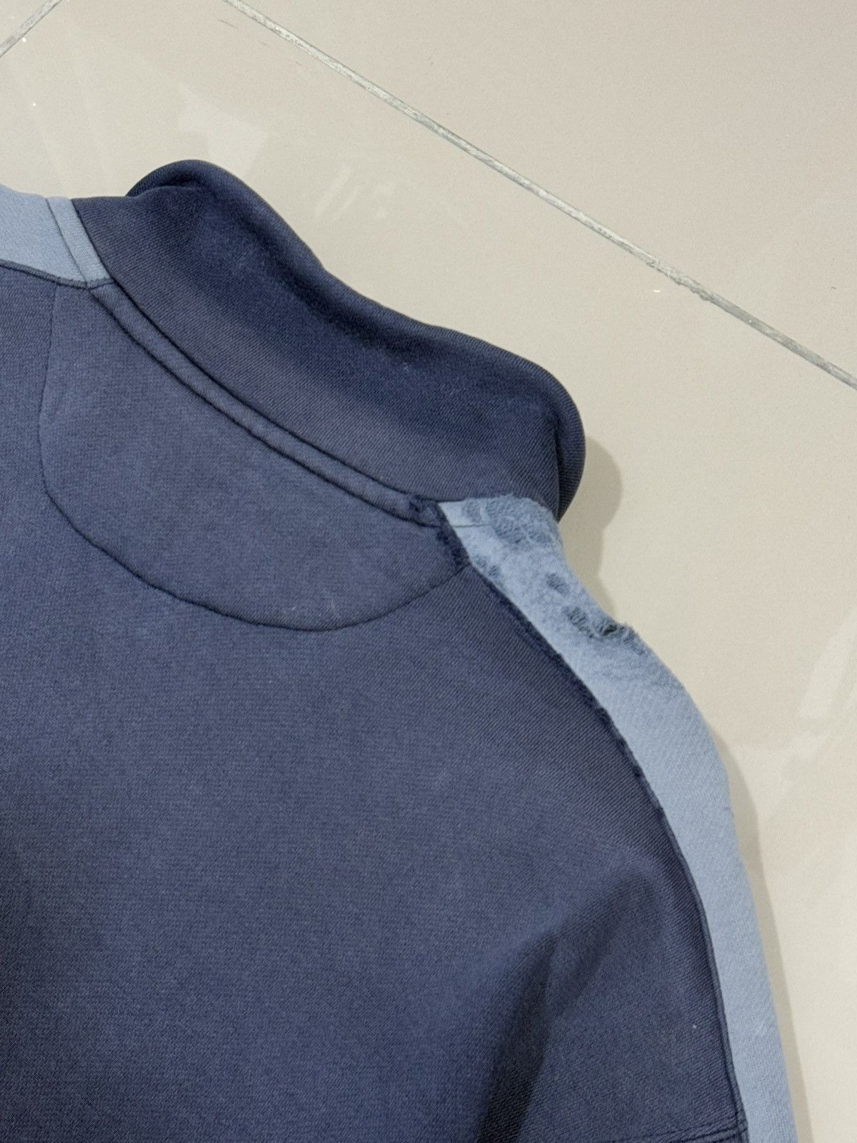 Nike × Vintage Trashed Nike Zipper Sweater Size US M / EU 48-50 / 2 - 10 Thumbnail