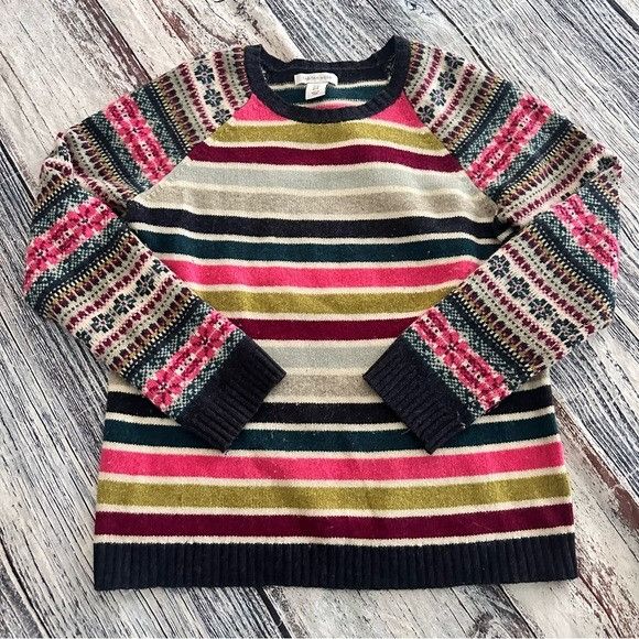 Other Tabitha Webb Wool Striped Multicolor Sweater Size M / US 6-8 / IT 42-44 - 2 Thumbnail