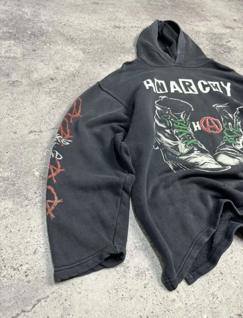Band Tees × Ghost Supply × Vintage Very Rare Anarchy Punks Not Dead Merch Faded Hoodie Size US L / EU 52-54 / 3 - 12 Thumbnail
