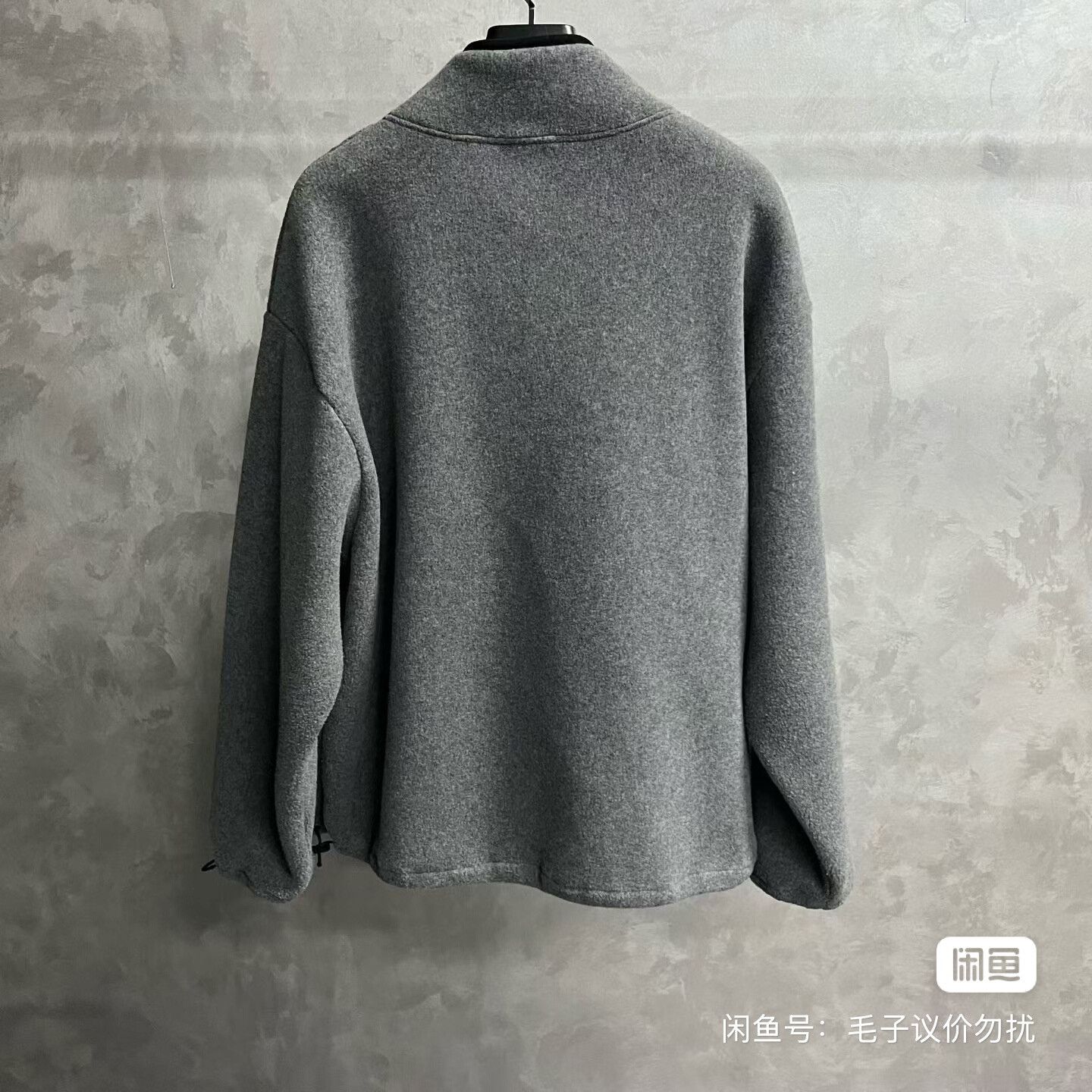 Miu Miu MiuMiu Logo Gray Fleece Cashmere Jacket. Size US L / EU 52-54 / 3 - 2 Thumbnail