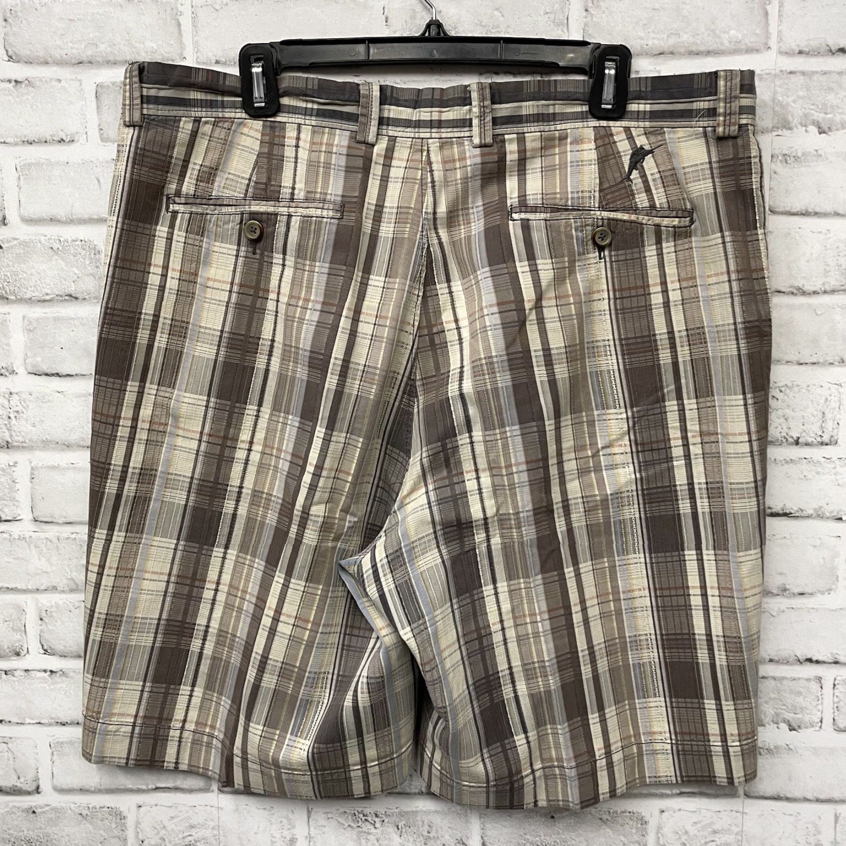Tommy Bahama Tommy Bahama Shorts Adult 38 Plaid Cotton Blend Multicolor Casual Chino Mens Size US 38 / EU 54 - 5 Thumbnail