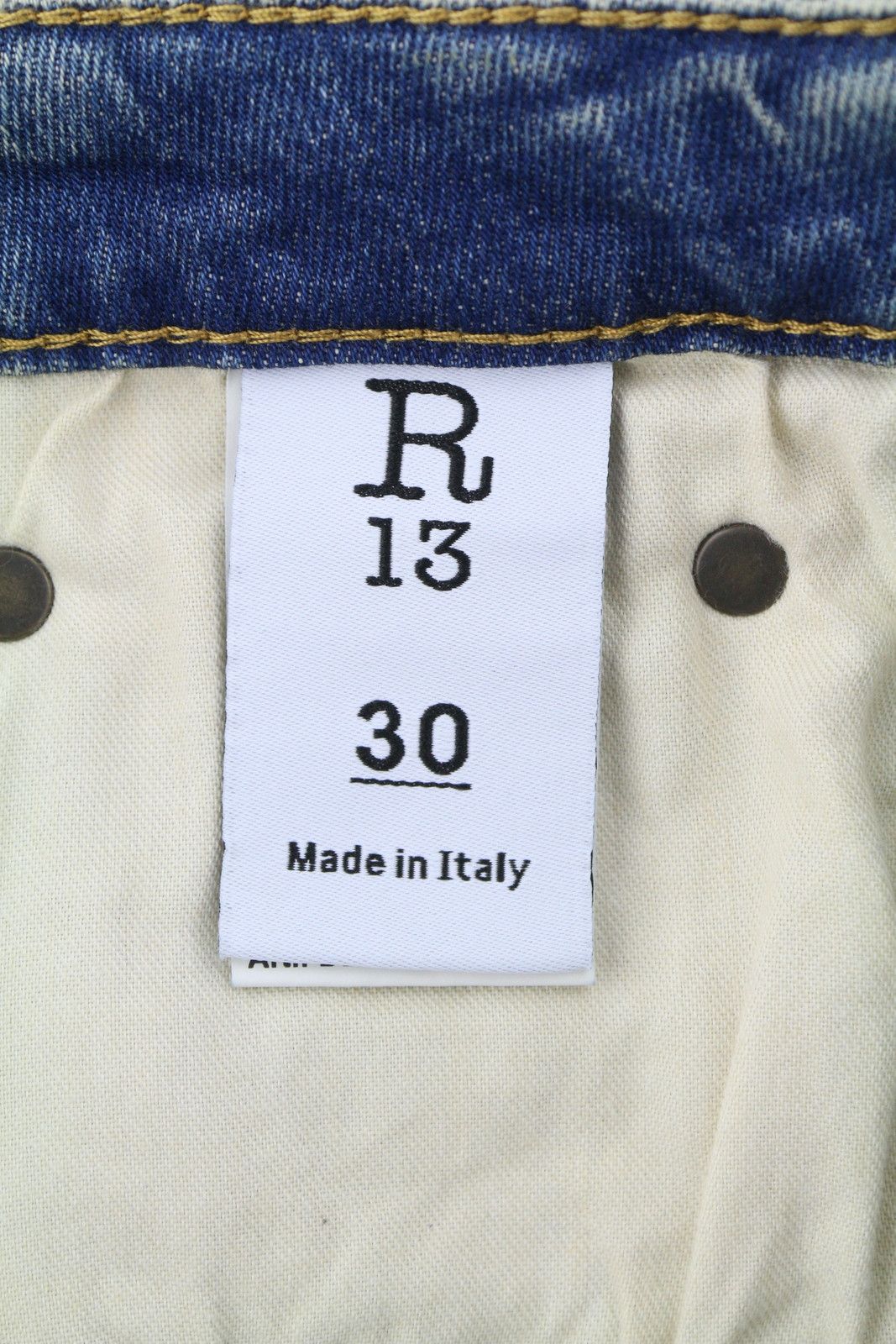 R13 KICK FIT 30 Kelly Faded Blue RRP699 87179 Size 30" / US 8 / IT 44 - 8 Thumbnail