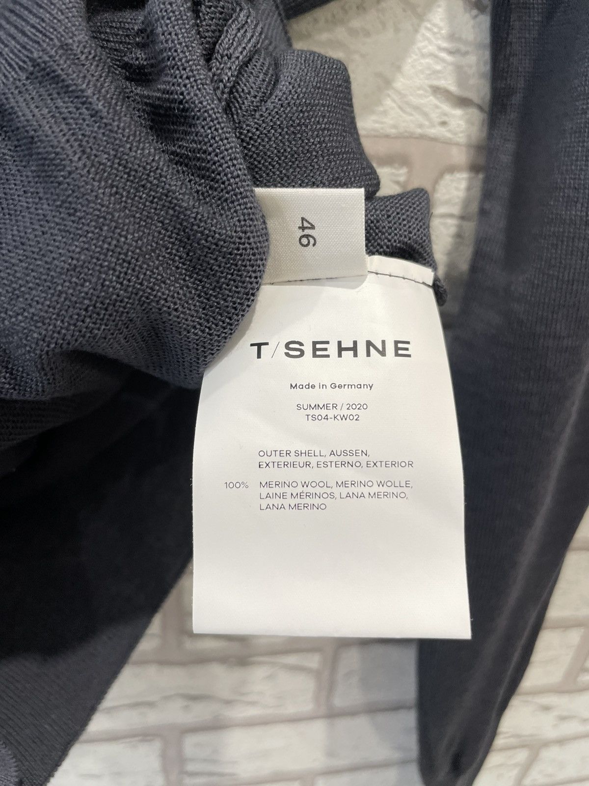 Designer × Japanese Brand T/SEHNE Thomas Sehne Summer / 2020 Collection Wool Sweater Size US M / EU 48-50 / 2 - 10 Thumbnail