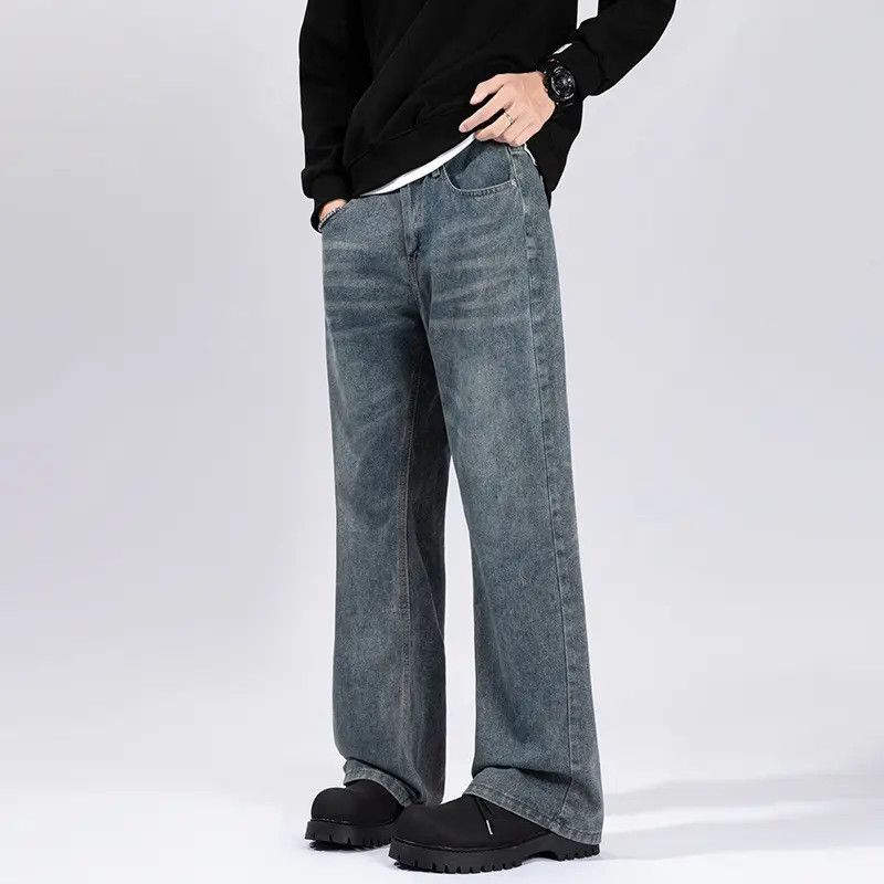 Japanese Brand × Jean Retro loose straight leg wide leg gradient jeans Size US 30 / EU 46 - 3 Thumbnail