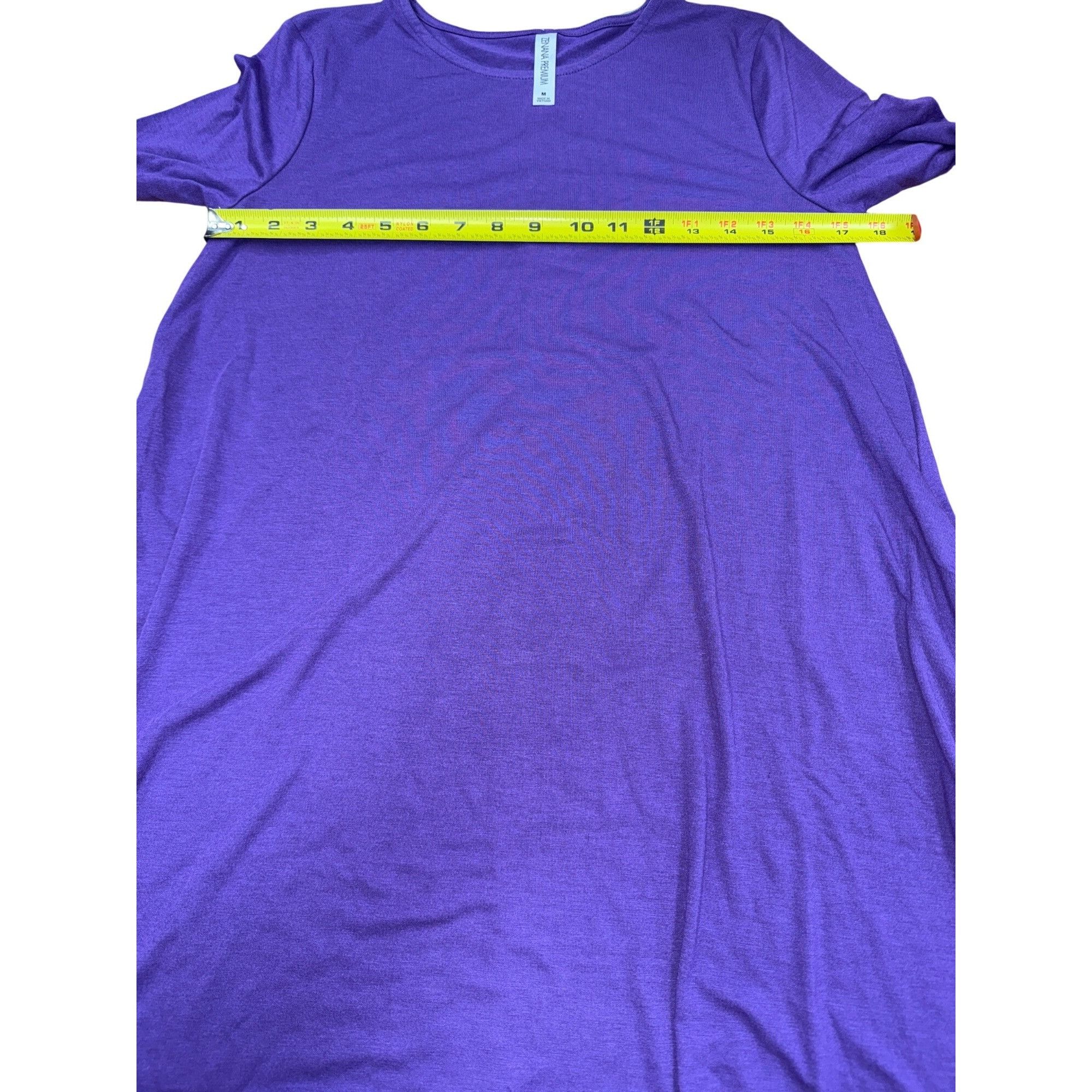 Other Long Sleeve Swing Tunic With Side Pockets Purple Medium Size M / US 6-8 / IT 42-44 - 7 Thumbnail