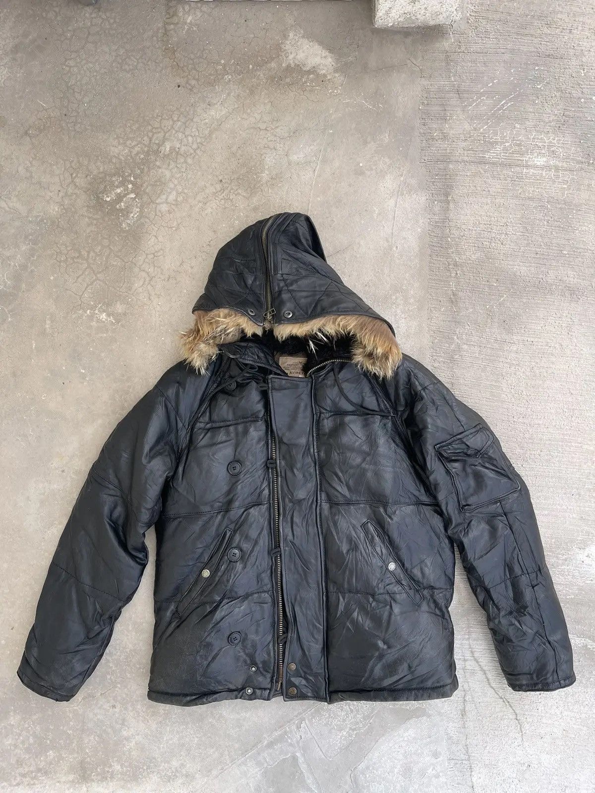 Avirex VTG Avirex LTD Leather Snorkel Parka N-3B Flight Jacket Size US M / EU 48-50 / 2 - 1 Thumbnail