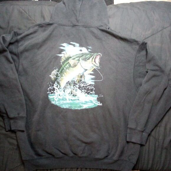 Other Gamefish USA Bass Fishing Hoodie Sweatshirt Size US XXL / EU 58 / 5 - 4 Thumbnail