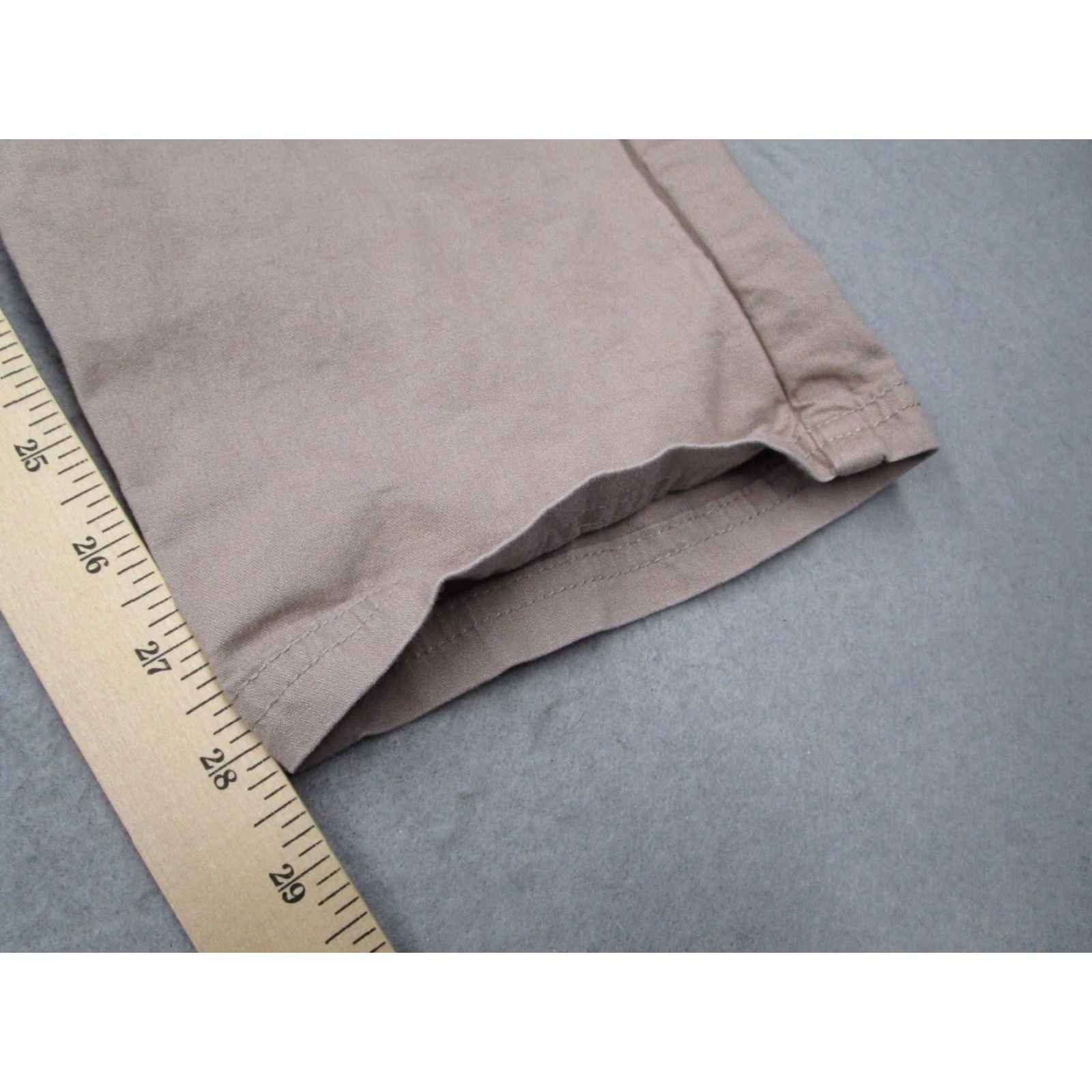 Vintage Pact Mens Beige Twill Joggers Large Organic Cotton Blend Tapered Work Hike Pants Size US 33 - 6 Thumbnail