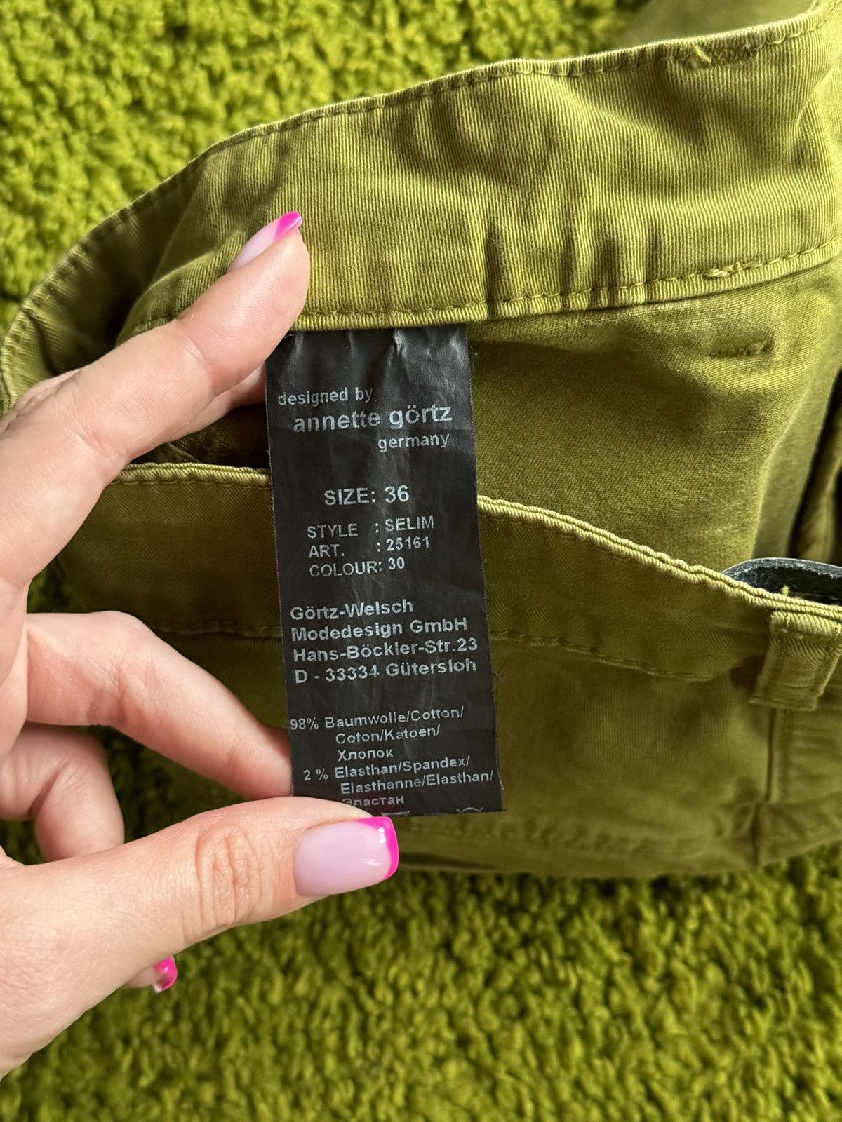 Annette Gortz × Designer Annette Gortz skinny fit khaki pants Size 26" / US 2 / IT 38 - 6 Thumbnail