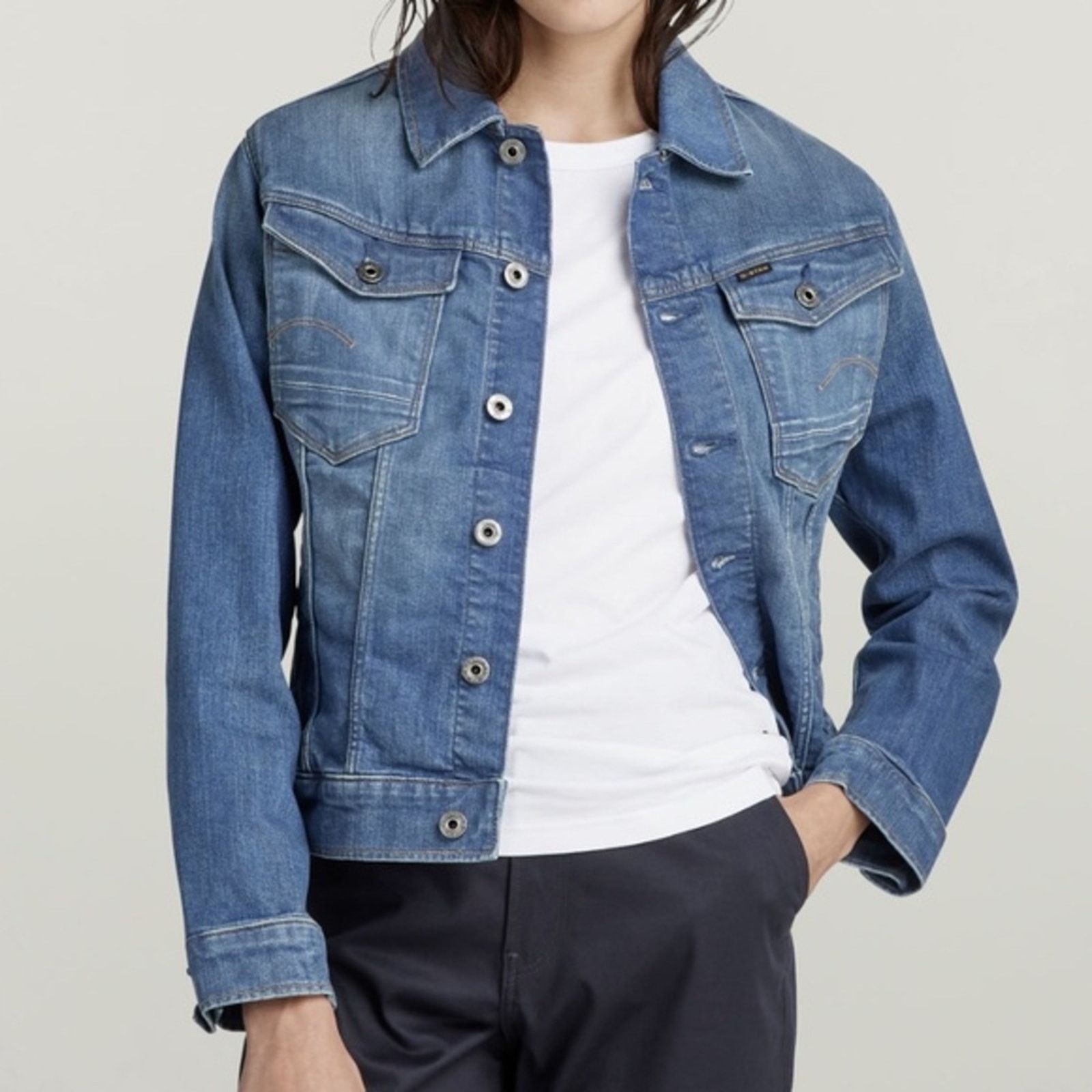 G-Star G-Star. Women's Arc 3D Denim Jacket. Size M / US 6-8 / IT 42-44 - 2 Thumbnail