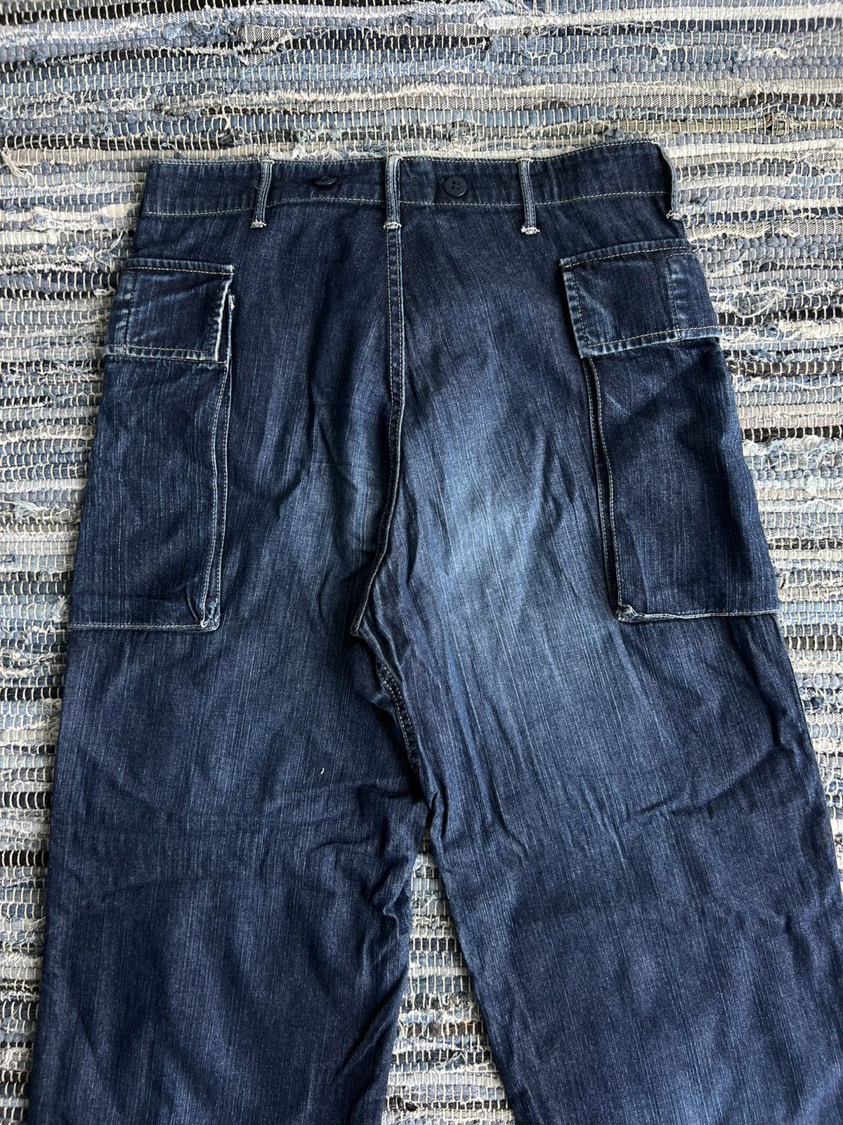 General Research AW10 GR War Field Wear M.C Cargo Mod USN Monkey Pants Denim Size US 31 - 8 Thumbnail