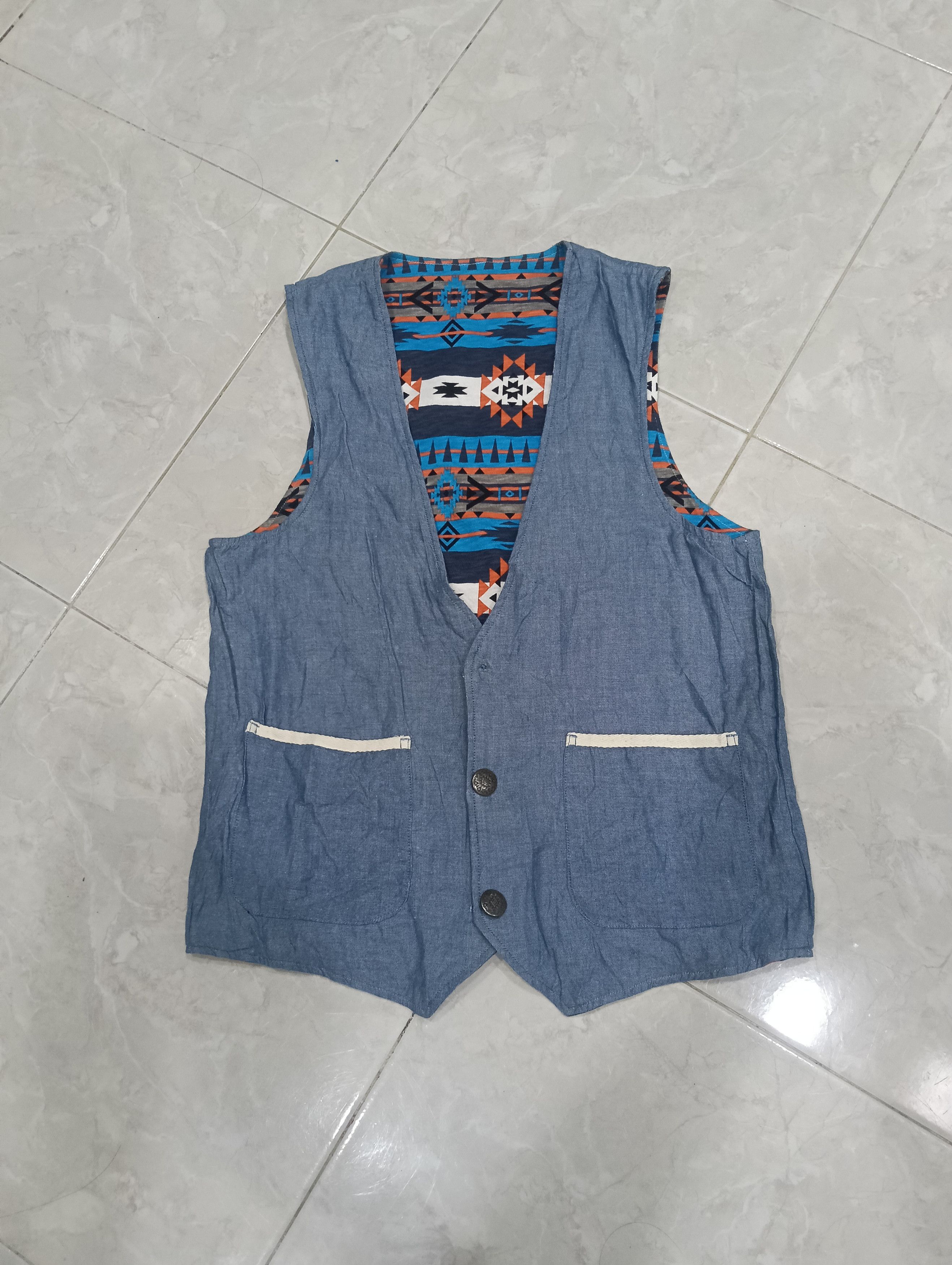 Native Unbranded Navajo Native Vest Size 38L - 7 Thumbnail