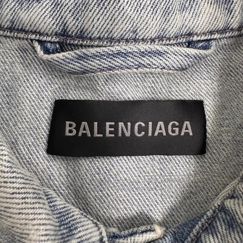 Balenciaga Balenciaga Collar Pure Color Rhinestone Logo Denim Long Sl Size XXS / US 00 / IT 34 - 3 Thumbnail