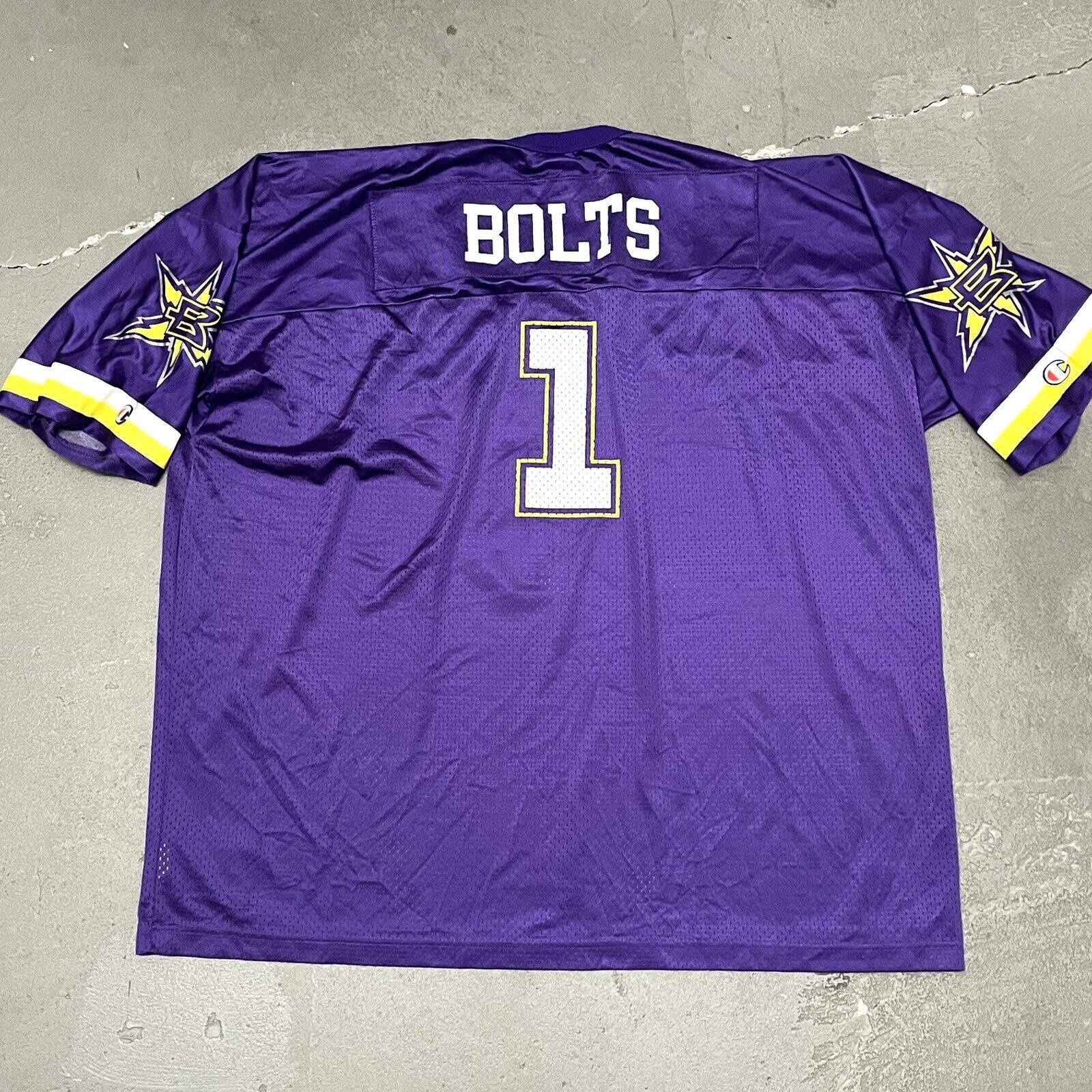 Champion Vintage 2000’s XFL Champion Birmingham Bolts Jersey XXL Size US XXL / EU 58 / 5 - 9 Thumbnail