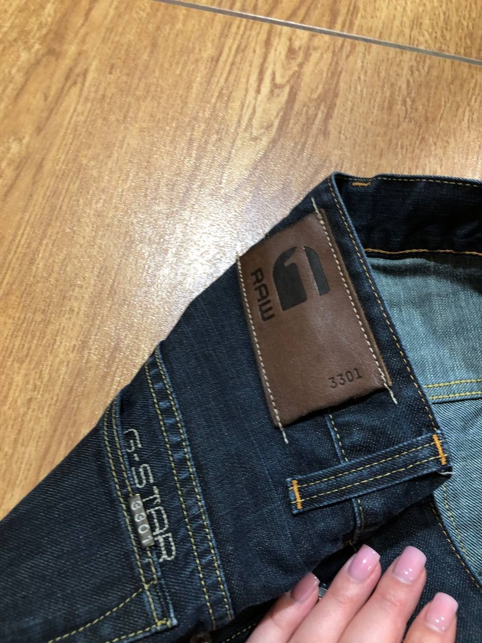 G-Star G-Star Raw 3301 Denim Dark Wash Button Fly Jeans Size US 31 - 4 Thumbnail