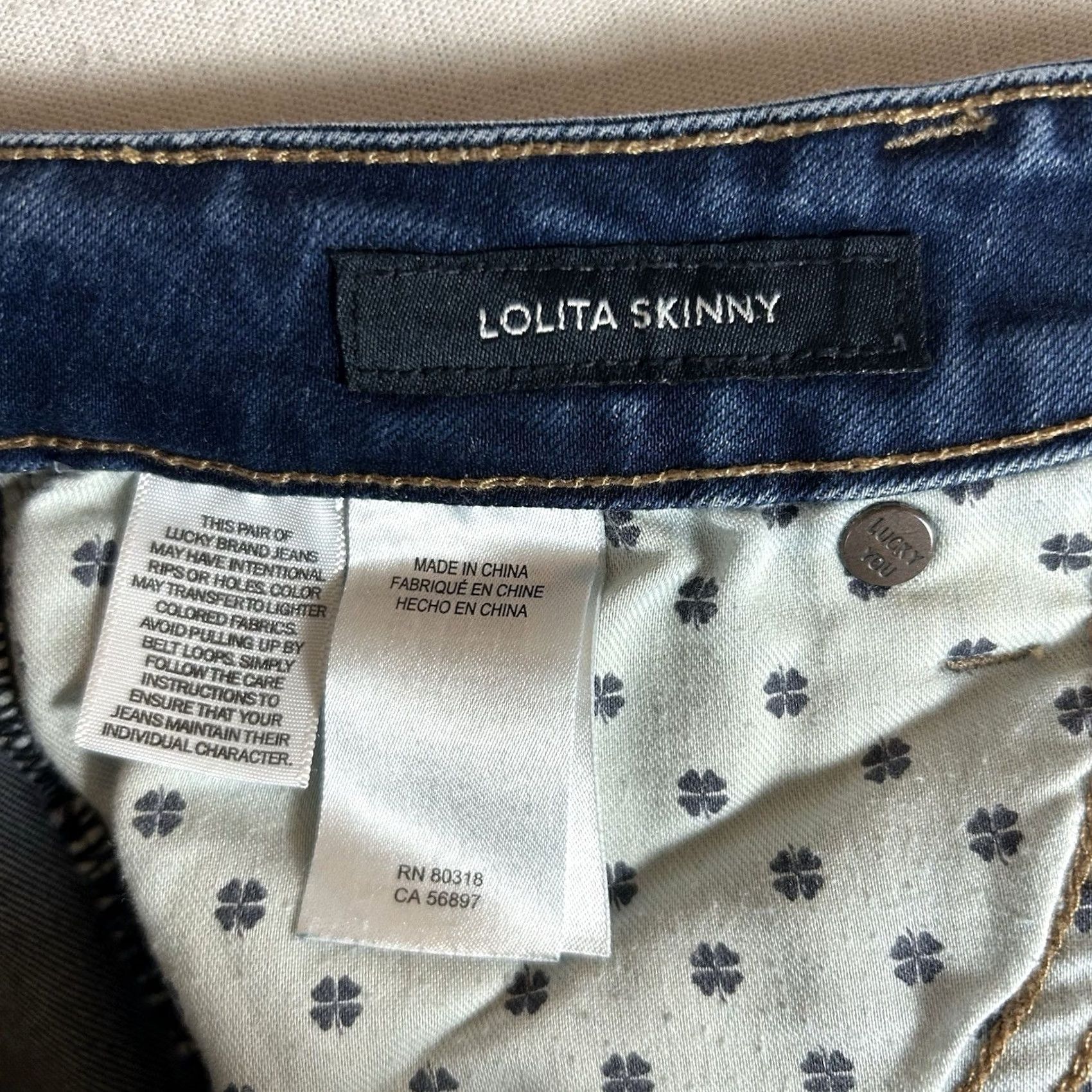 Lucky Brand Lucky Brand Lolita Skinny Jeans Womens 2/26 Ankle Blue Denim Dark Wash Casual Shirt Size 26" / US 2 / IT 38 - 6 Thumbnail