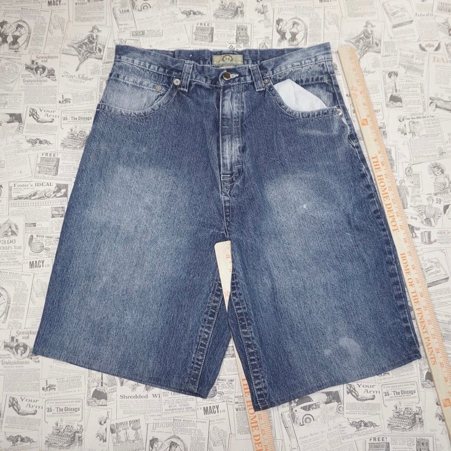 Vintage 34 - Vintage / Y2K baggy wide leg faded 2000s hip hop jorts3 Size US 34 / EU 50 - 4 Thumbnail