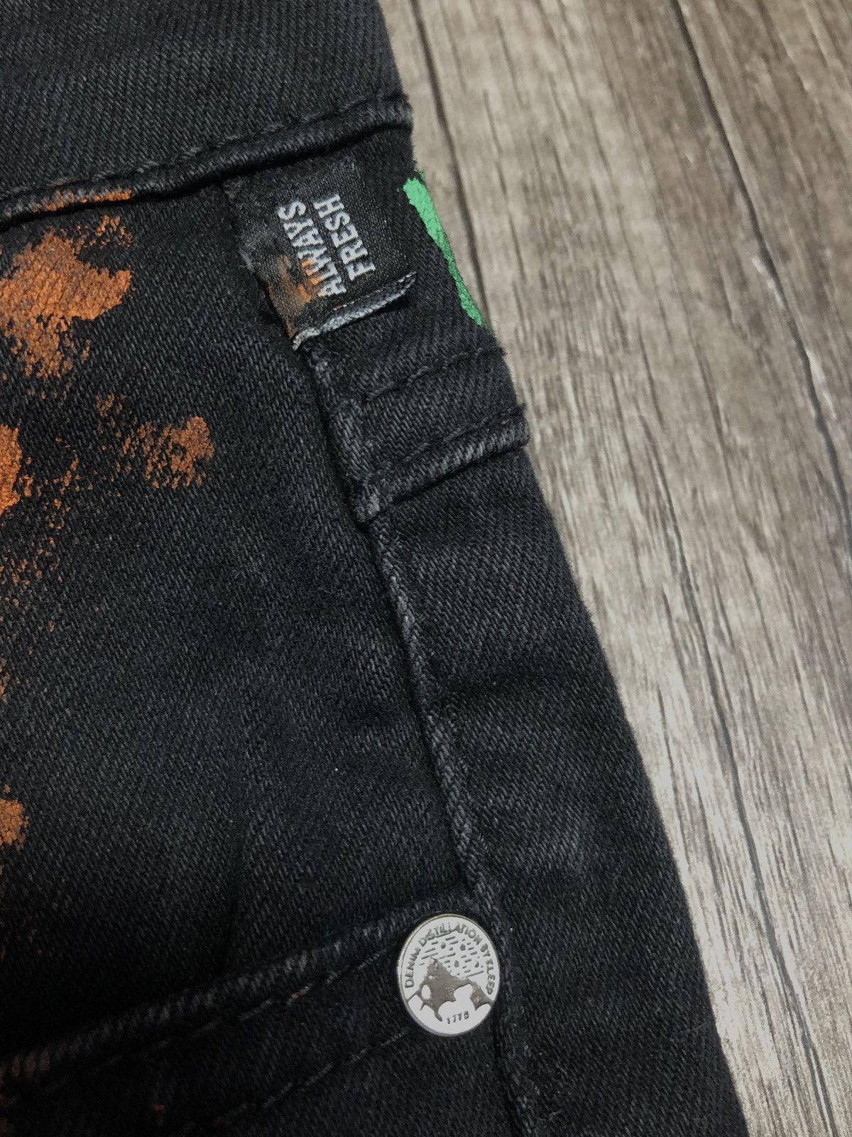 Designer Denim Distillation by Kleep Black Tye Dye Size US 29 - 11 Thumbnail