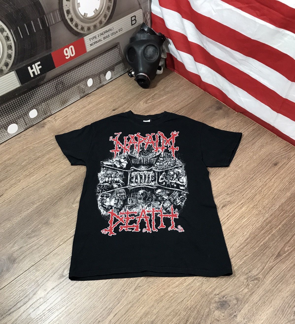 Tee-shirt Vintage Napalm Death Graphique - Taille L Noir - Années 2000 - Neuf Sans étiquettes - Homme