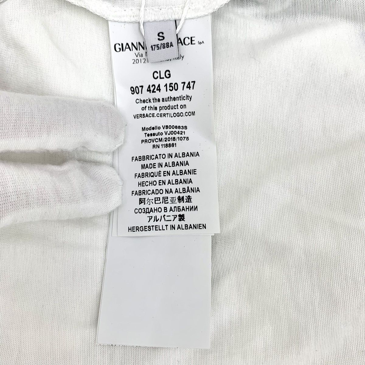 Versace Versace Pattern Print Cotton Short Sleeve T-Shirt K26WX Size US S / EU 44-46 / 1 - 7 Thumbnail