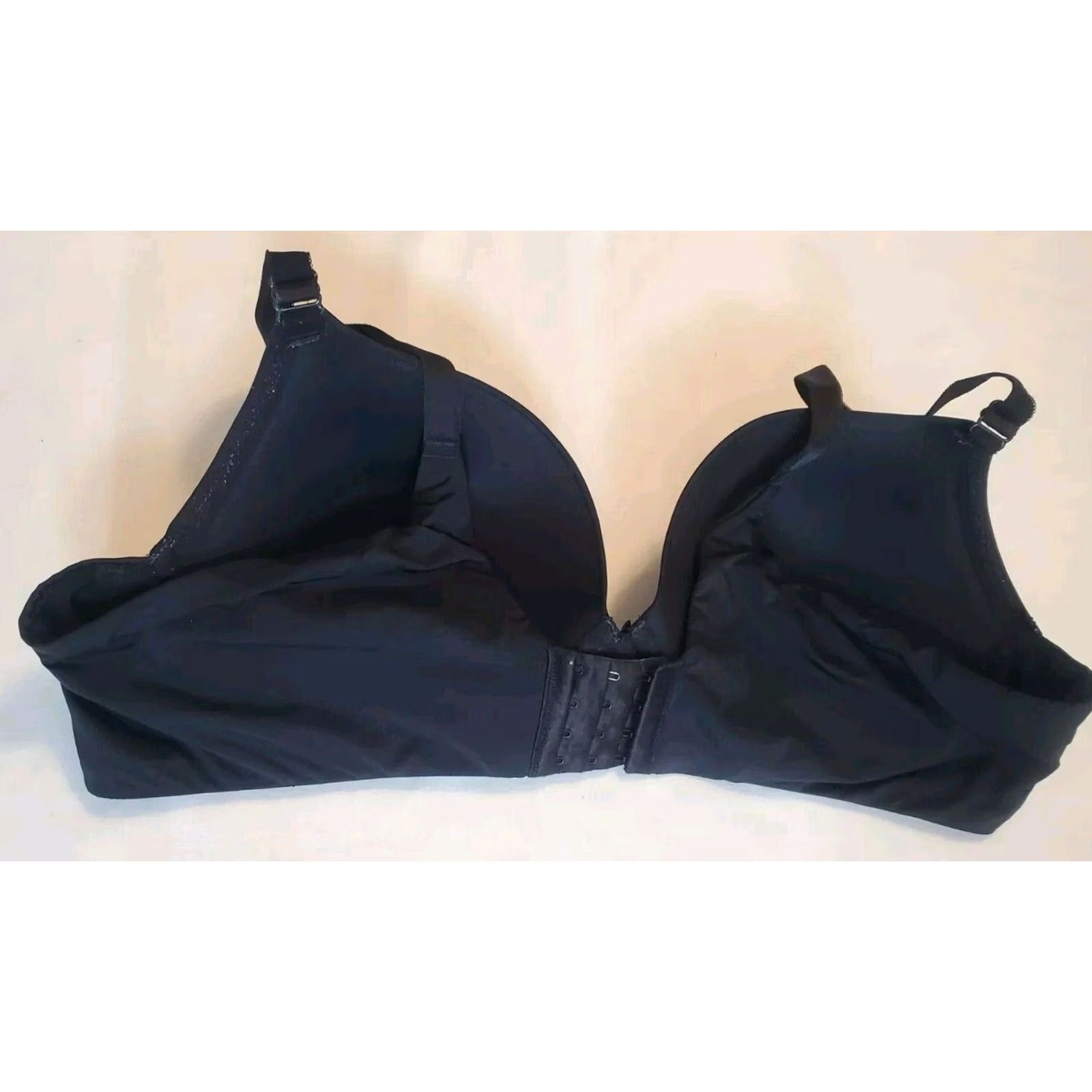 Torrid Torrid Push Up Bra Womens 46C Black Curve Underwire Padded Satin Excellent Condition Size ONE SIZE - 7 Thumbnail