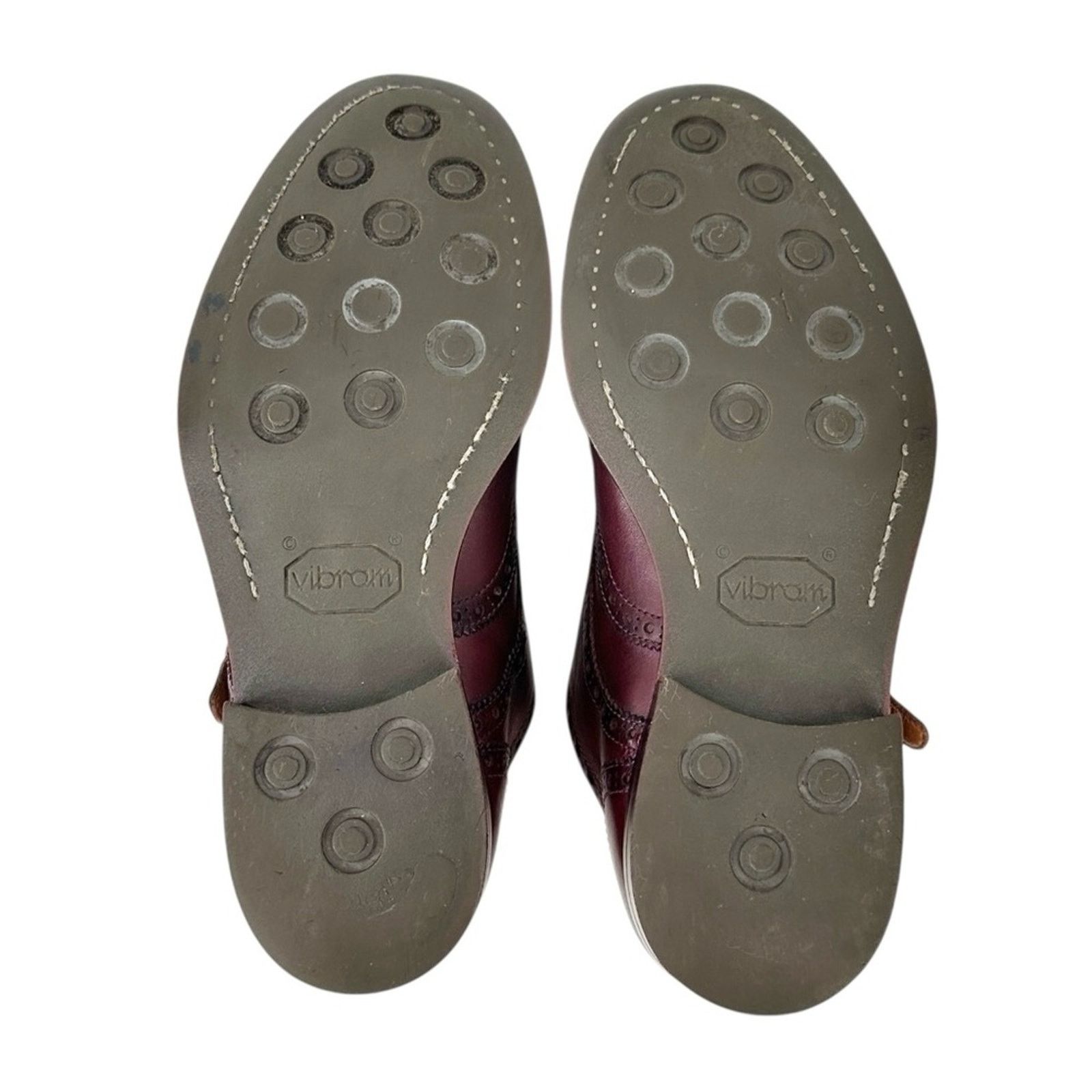 Velasca Burgundy Brown Monk Strap Leather Shoes Loafers Size US 9.5 / EU 42-43 - 7 Thumbnail