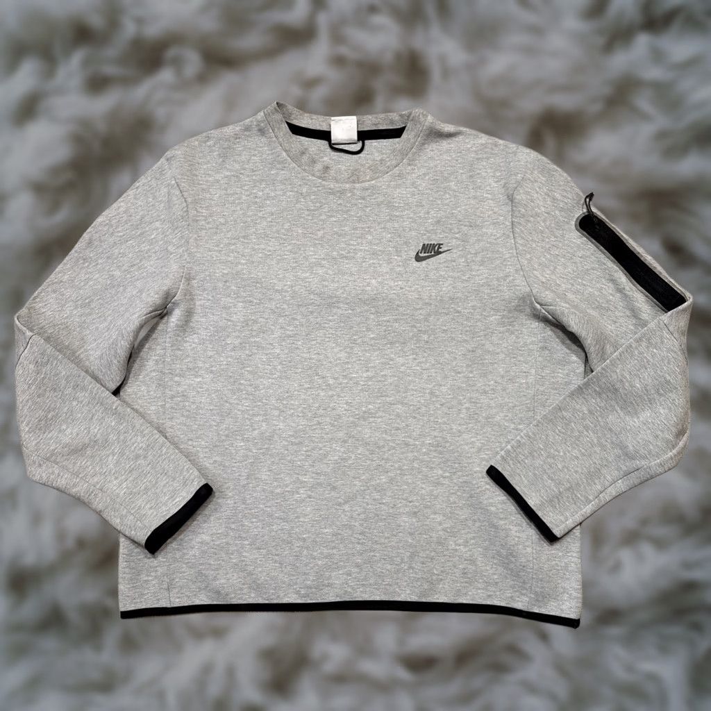 Nike Nike Tech Fleece Crew Neck Sweatshirt Men's XL Gray Pullover Zipper CU4505-063 Size US XL / EU 56 / 4 - 1 Thumbnail