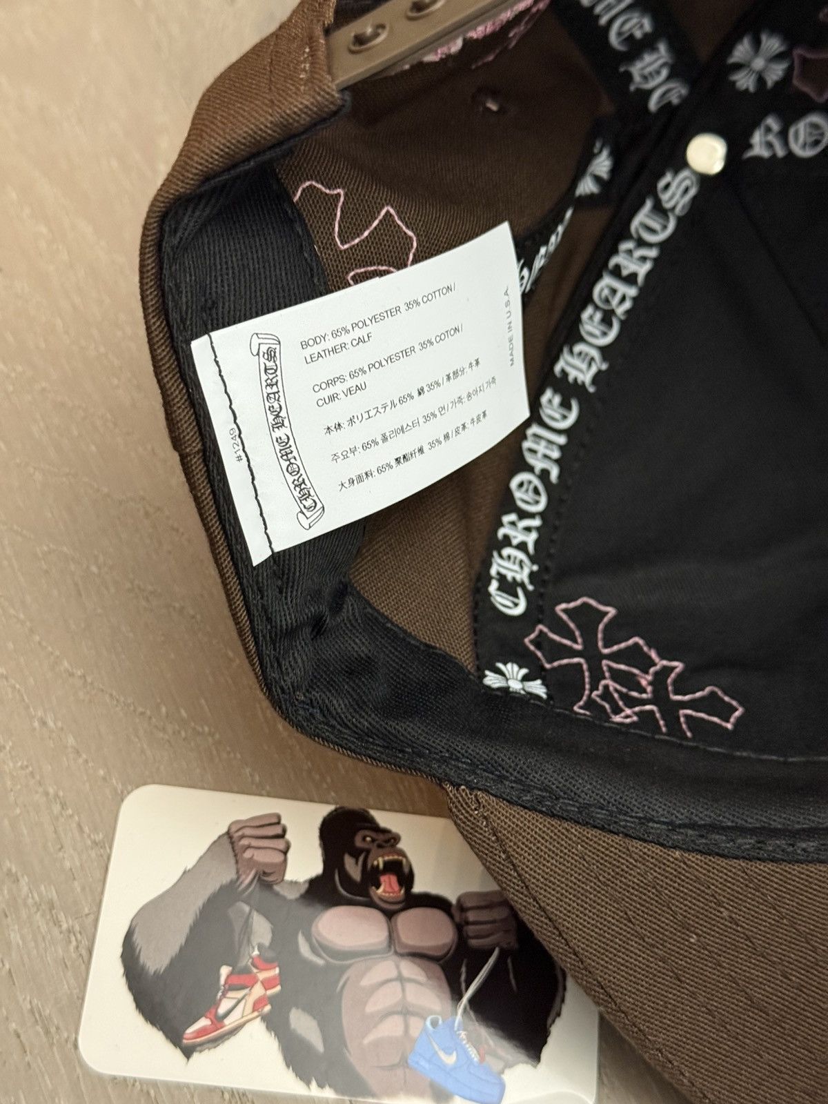 Chrome Hearts Chrome Hearts Cross Patch Hat Brown Pink Size ONE SIZE - 7 Thumbnail