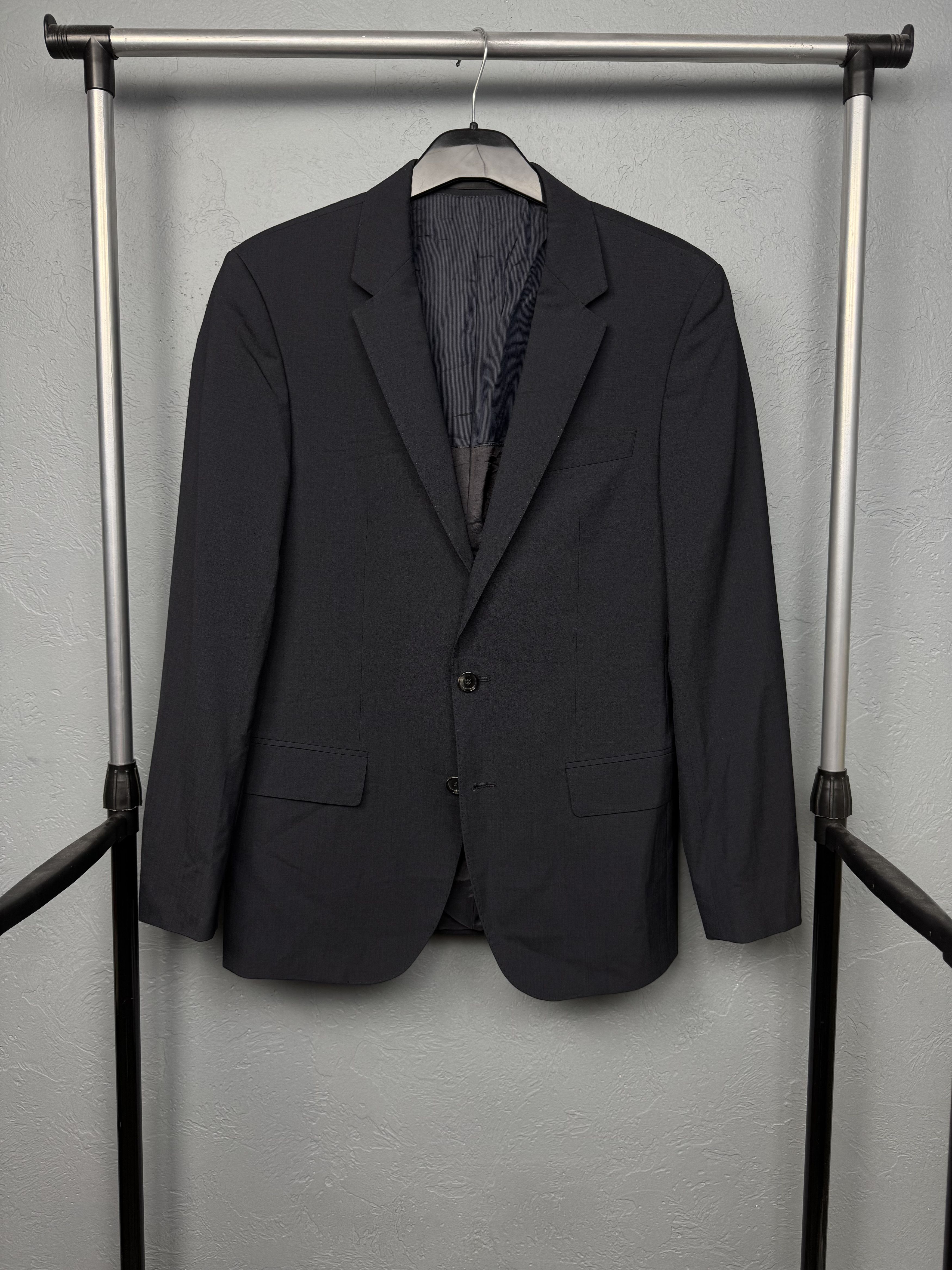 Hugo Boss Hugo Boss Vintage Mens Wool Blazer Jacket Blue Size US S / EU 44-46 / 1 - 1 Thumbnail