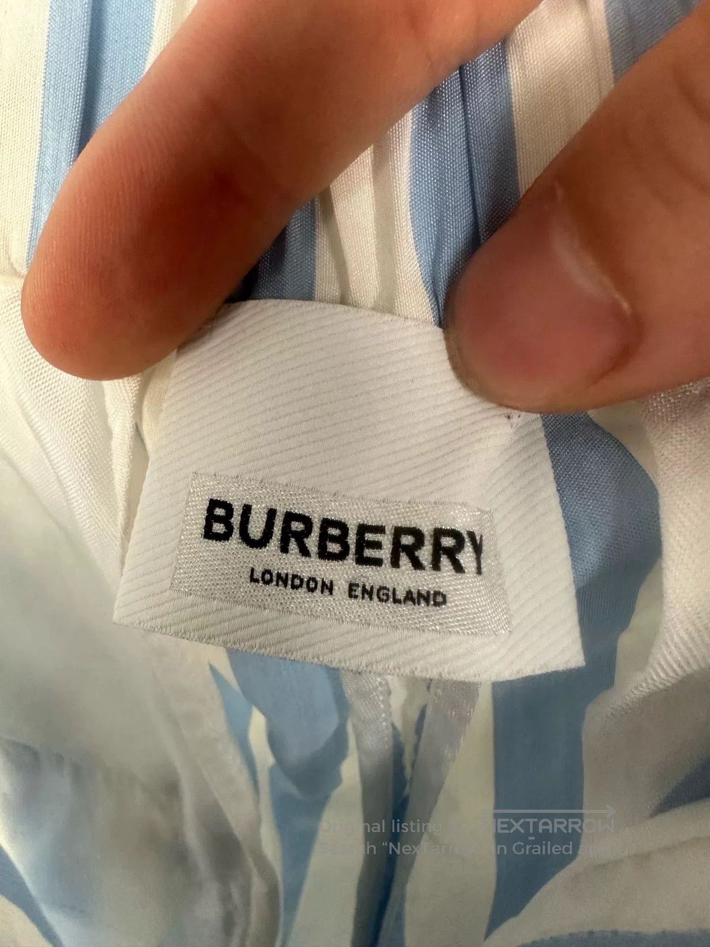 Burberry Burberry Classic Stripe Silk Wide. Size 37" - 6 Thumbnail