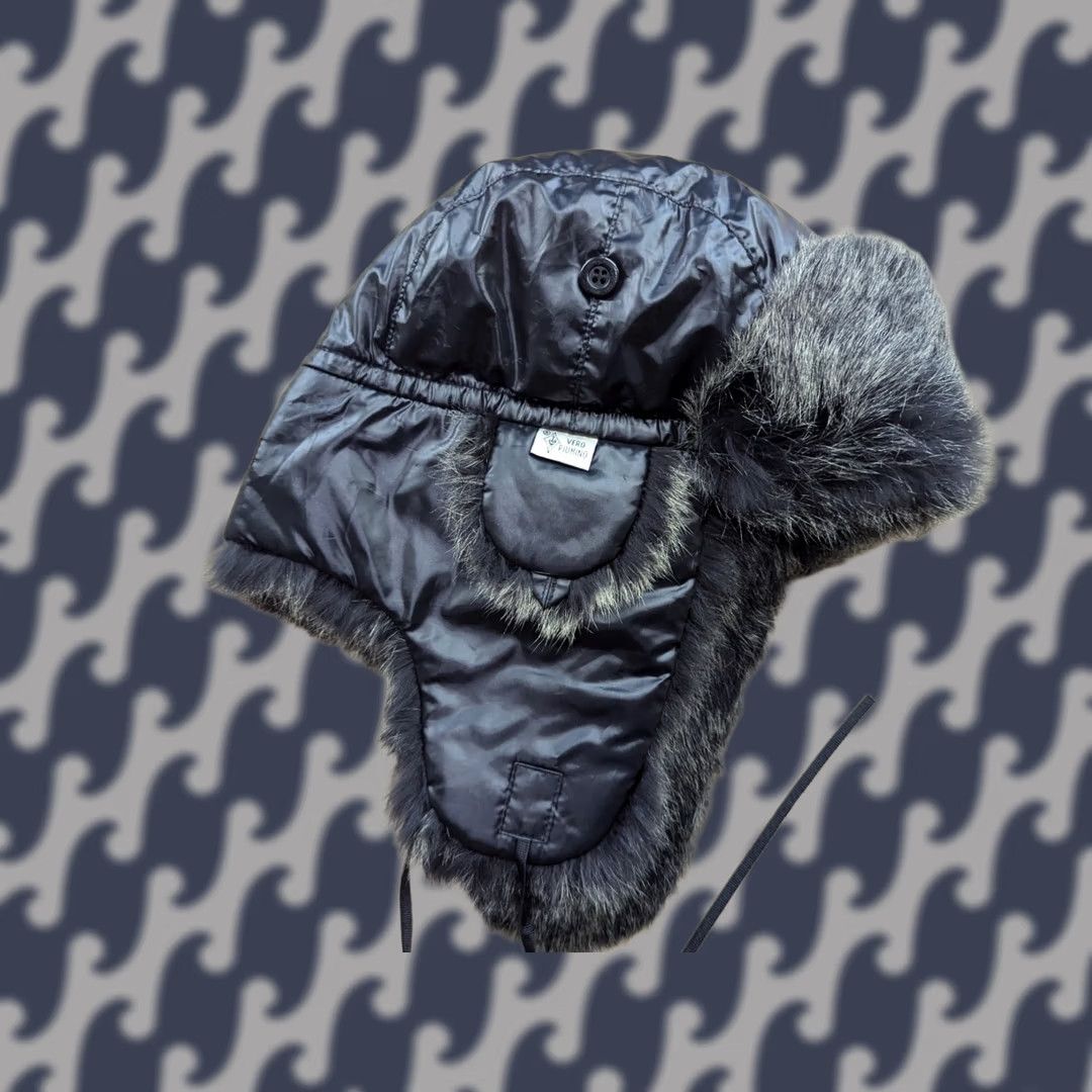 Conte of Florence Conte of Florence Goose Down Trapper Hat Black 59 Ushanka Ear Flap Unisex Adults Size 59 Winter Thermal Cap Size ONE SIZE - 1 Thumbnail