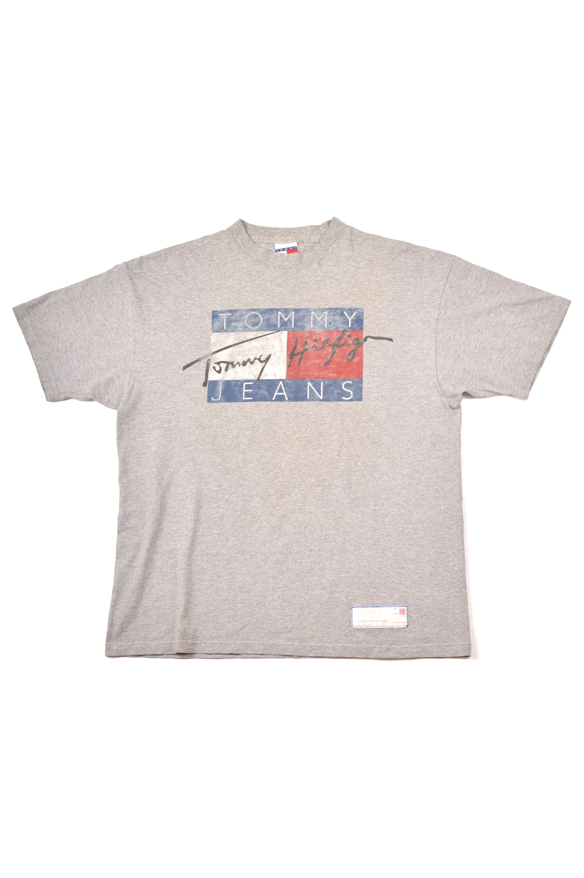 Tommy Hilfiger × Tommy Jeans Tommy Hilfiger Jeans Vintage Cotton Blend SS T-Shirt Tee Size US L / EU 52-54 / 3 - 1 Thumbnail