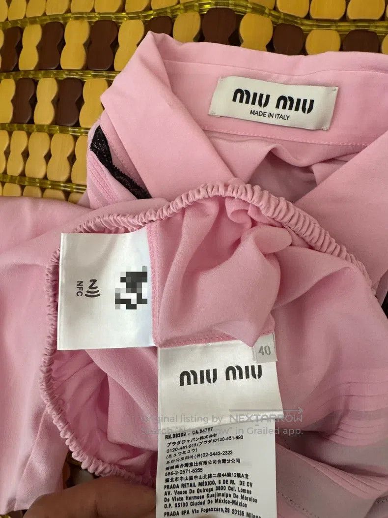 Miu Miu Miu Miu 40 Pink silk shirt Size M / US 6-8 / IT 42-44 - 3 Thumbnail