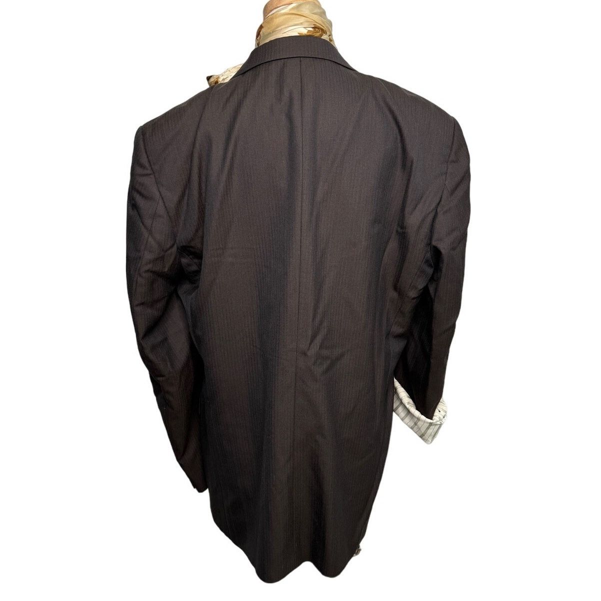 Burberry × Vintage Burberry vintage 100% wool stripe suit coat jacket size 44L Size 44L - 6 Thumbnail